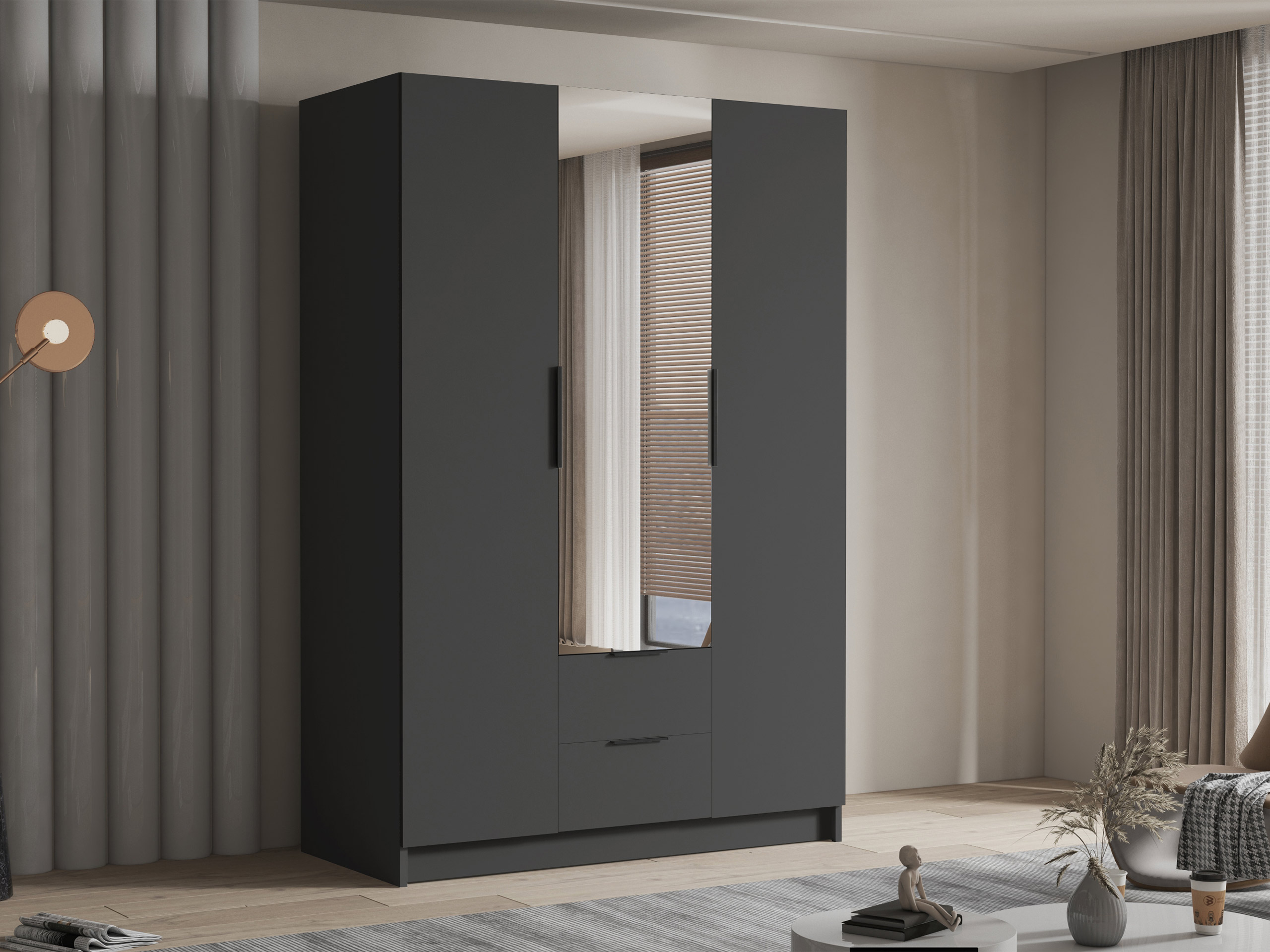 Wardrobe Closico 199 (Black)