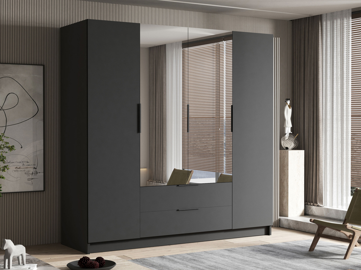 Wardrobe Closico 201 (Black)