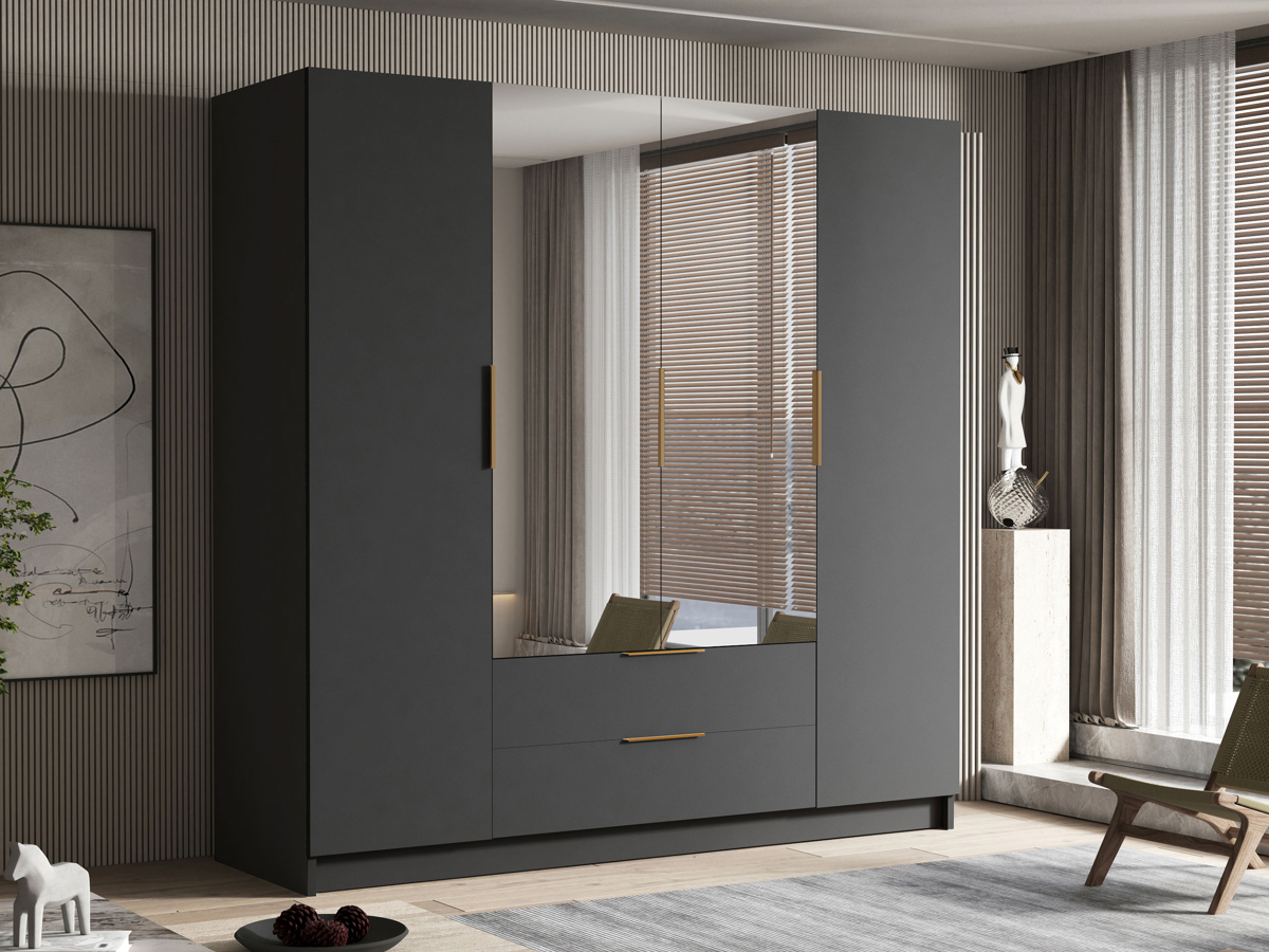 Wardrobe Closico 201 (Black)