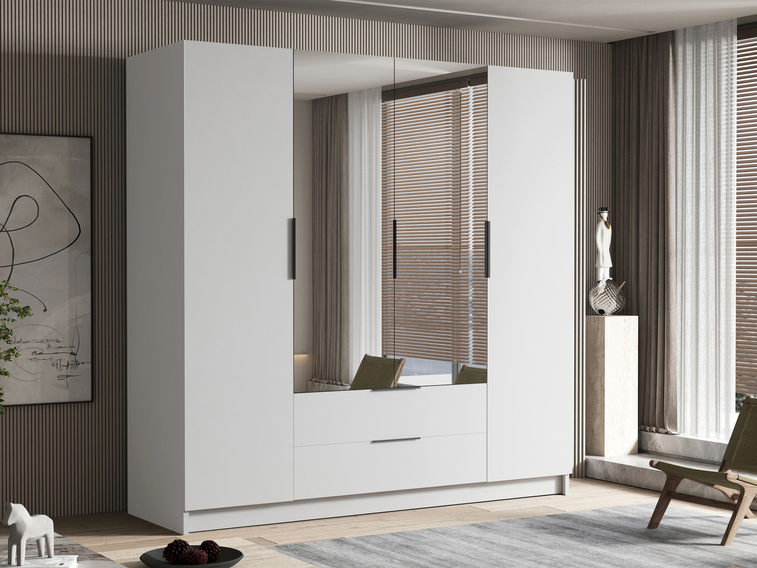 Wardrobe Closico 201 (White)
