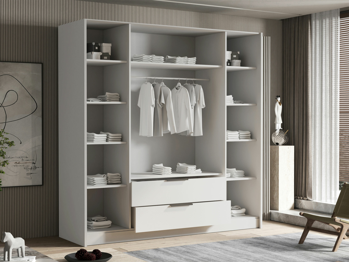 Wardrobe Closico 201 (White)