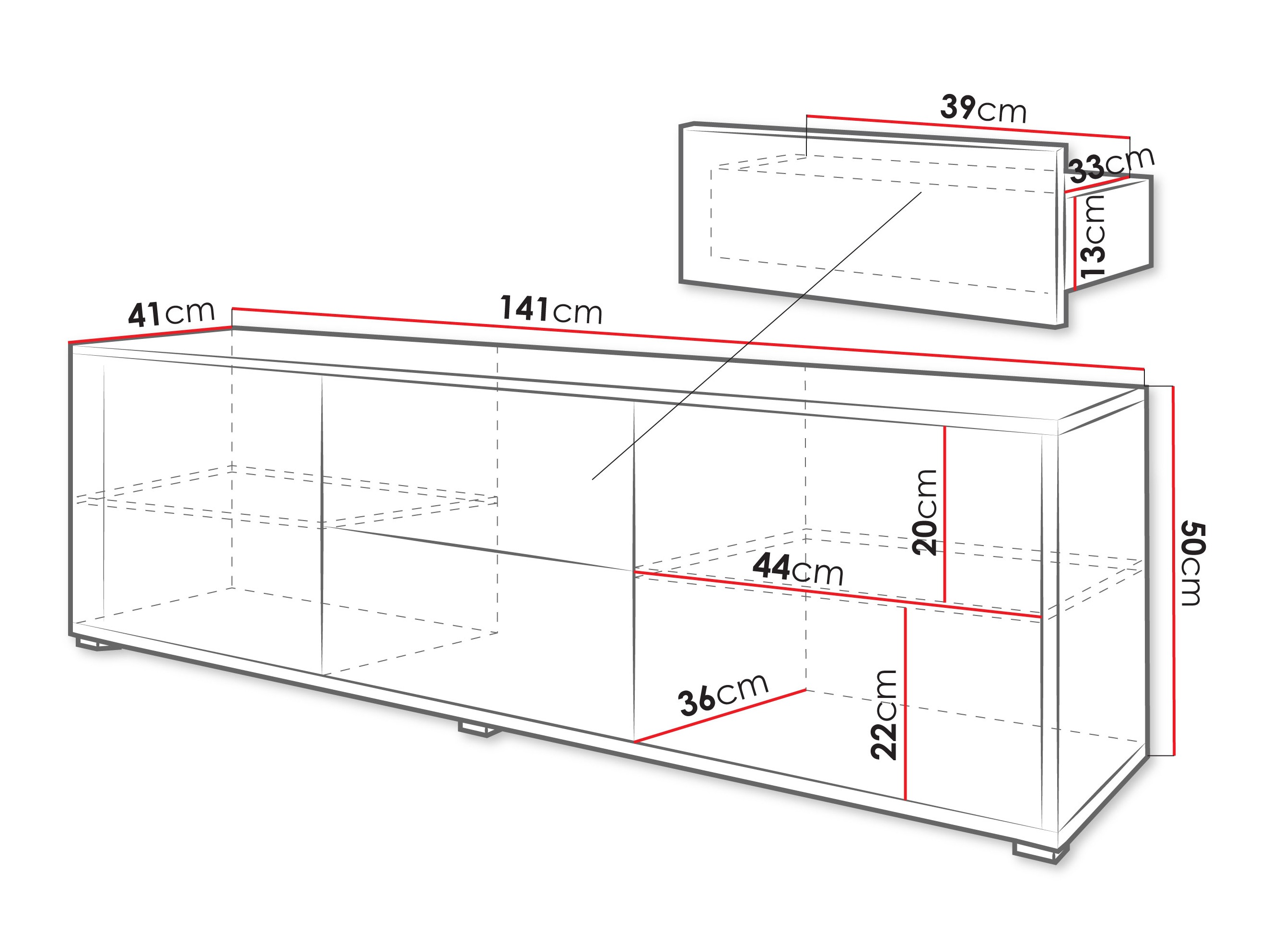 TV stand Comfivo Tutela (Oak)