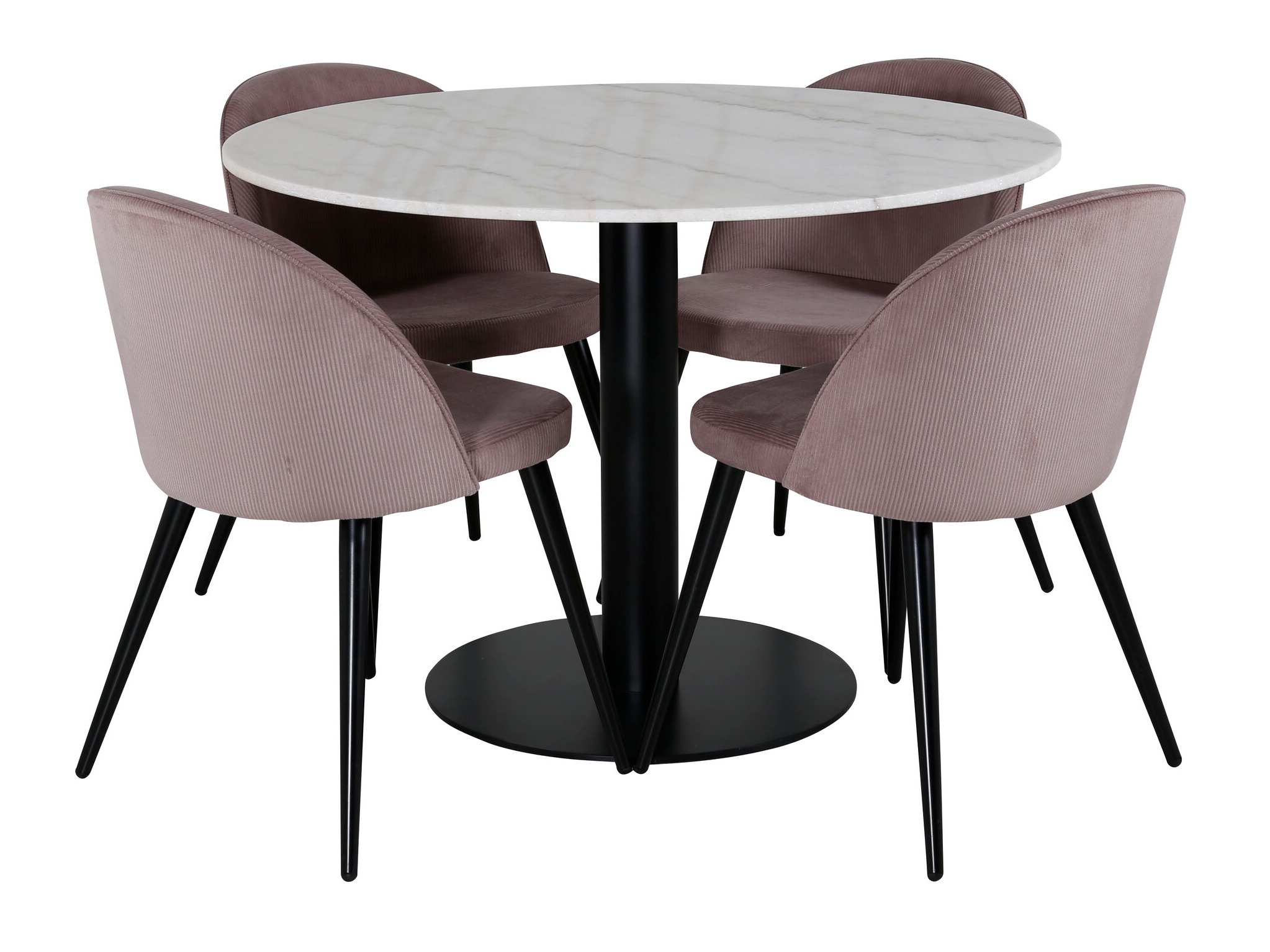 Dining set Dallas 1297 (Pink + Black)