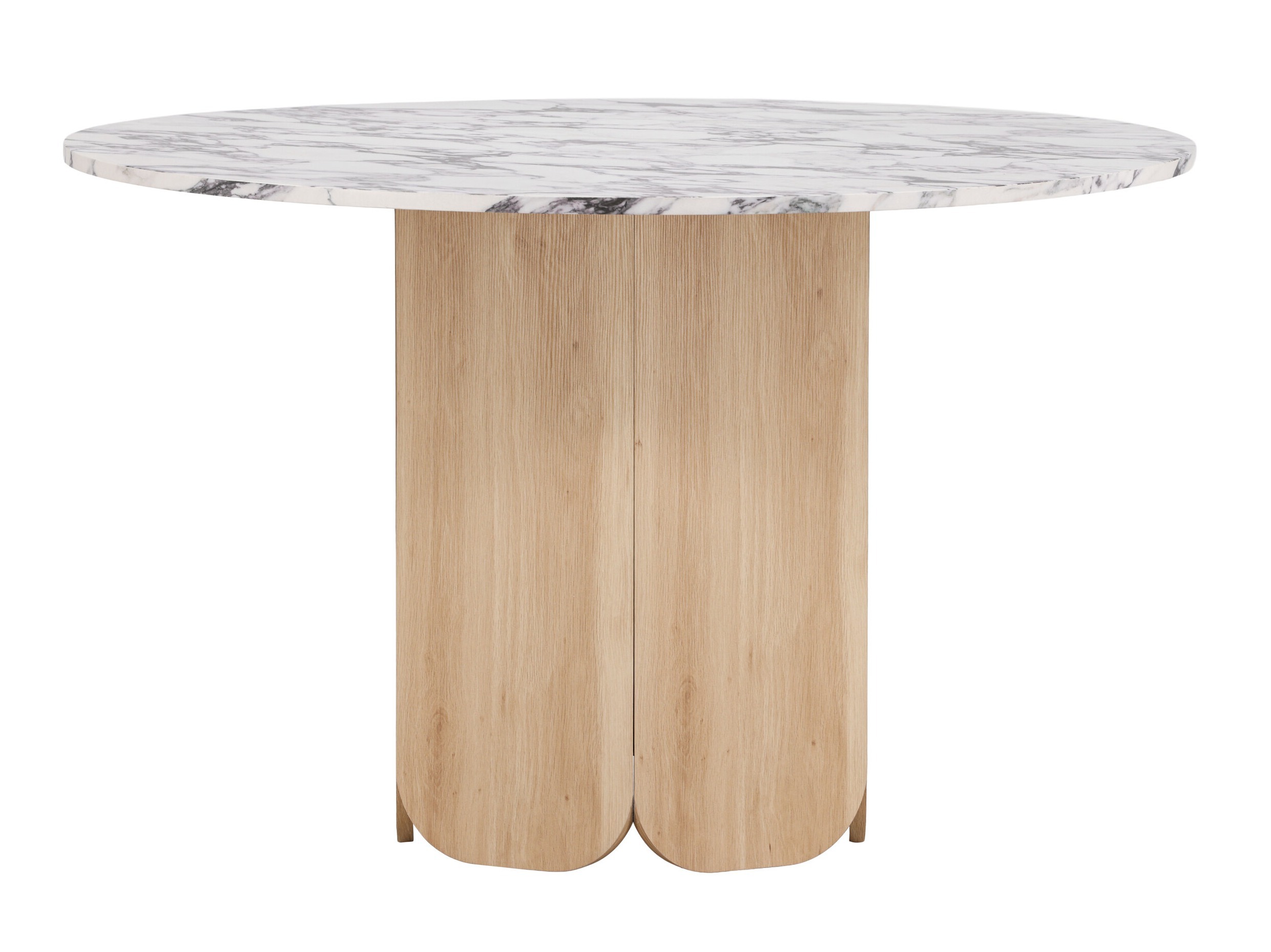 Table Dallas 4894 (Grey marble + Light brown)