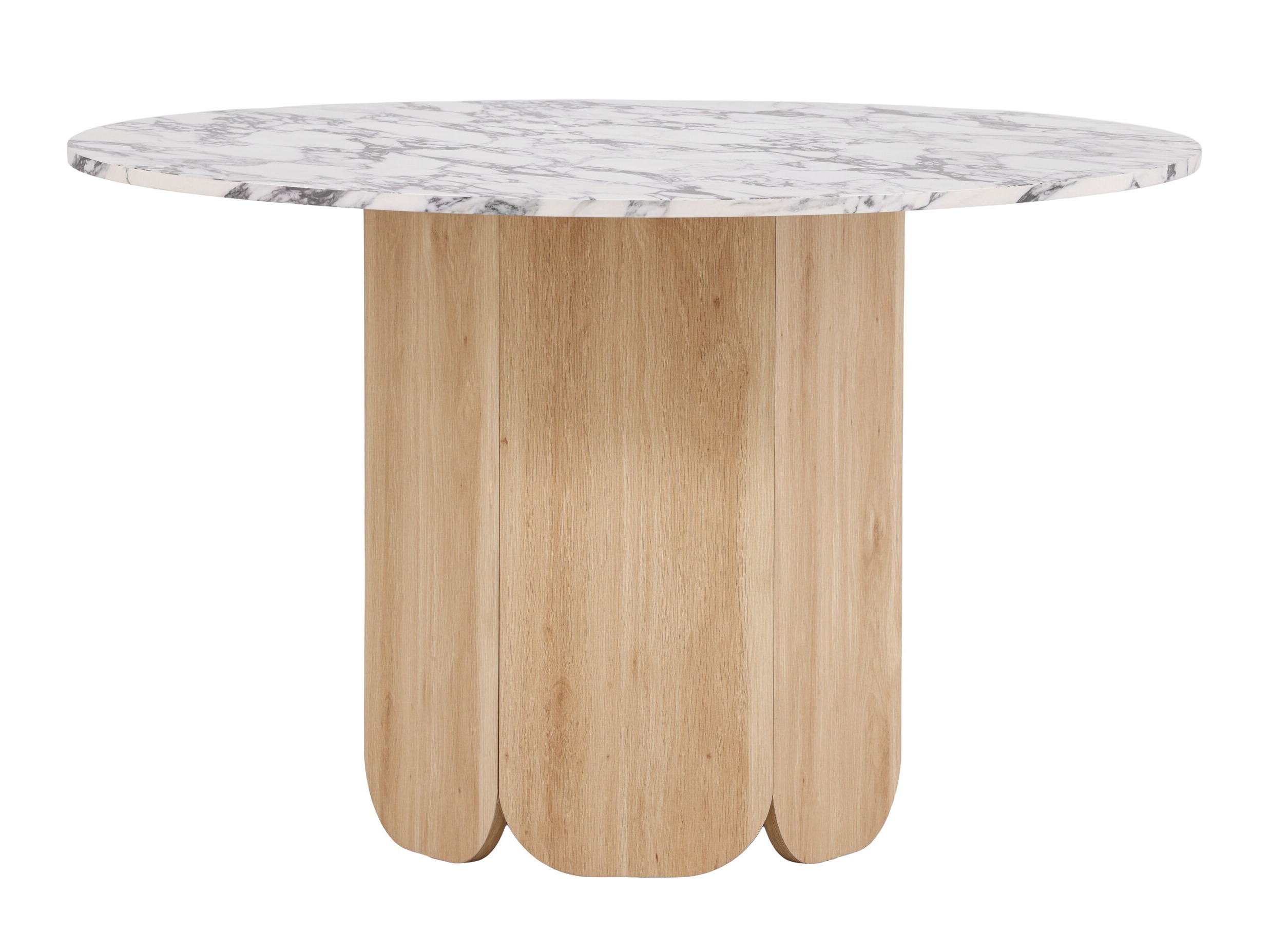 Table Dallas 4894 (Grey marble + Light brown)