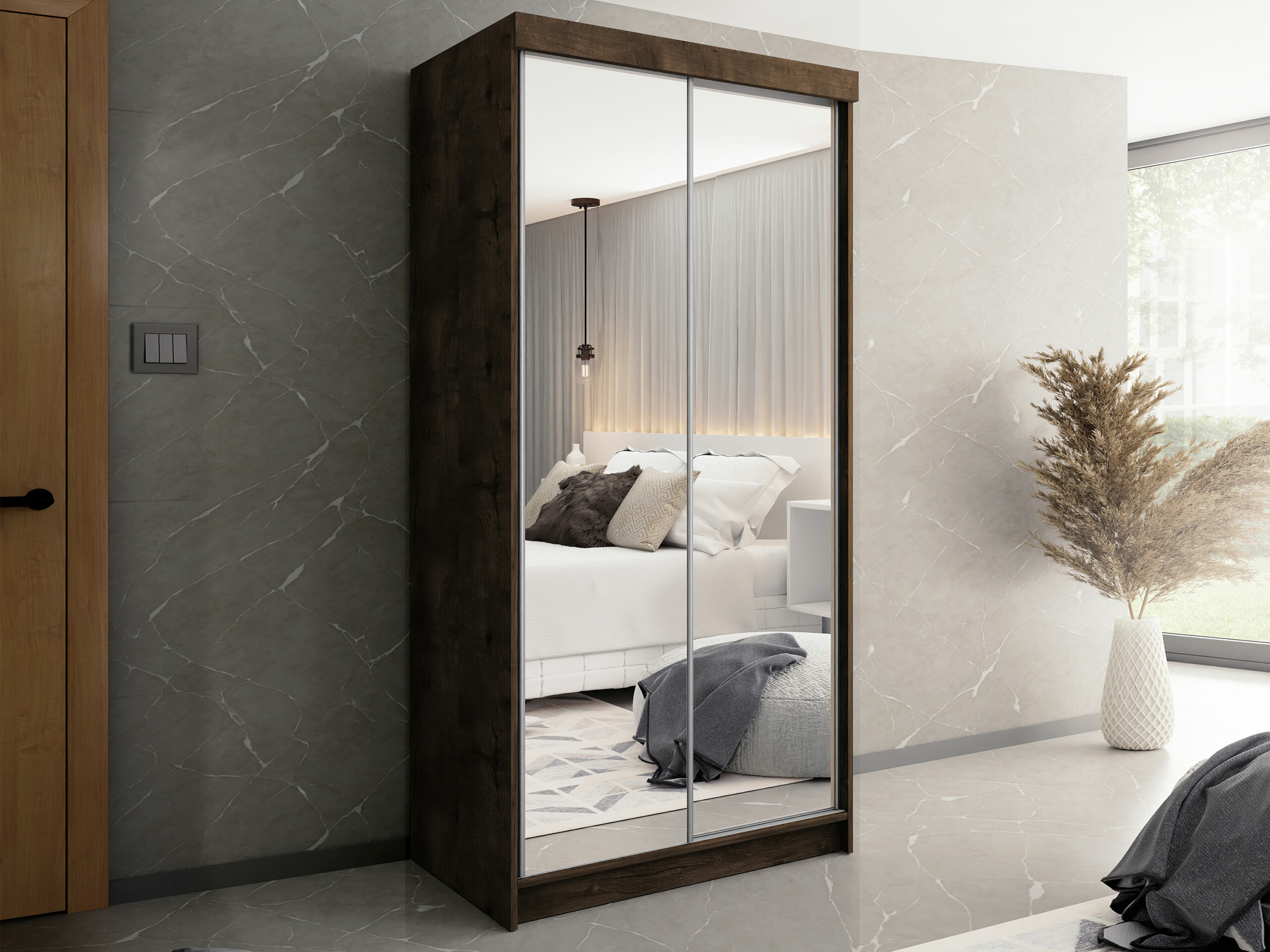 Wardrobe Dover 102 (Dark ash)