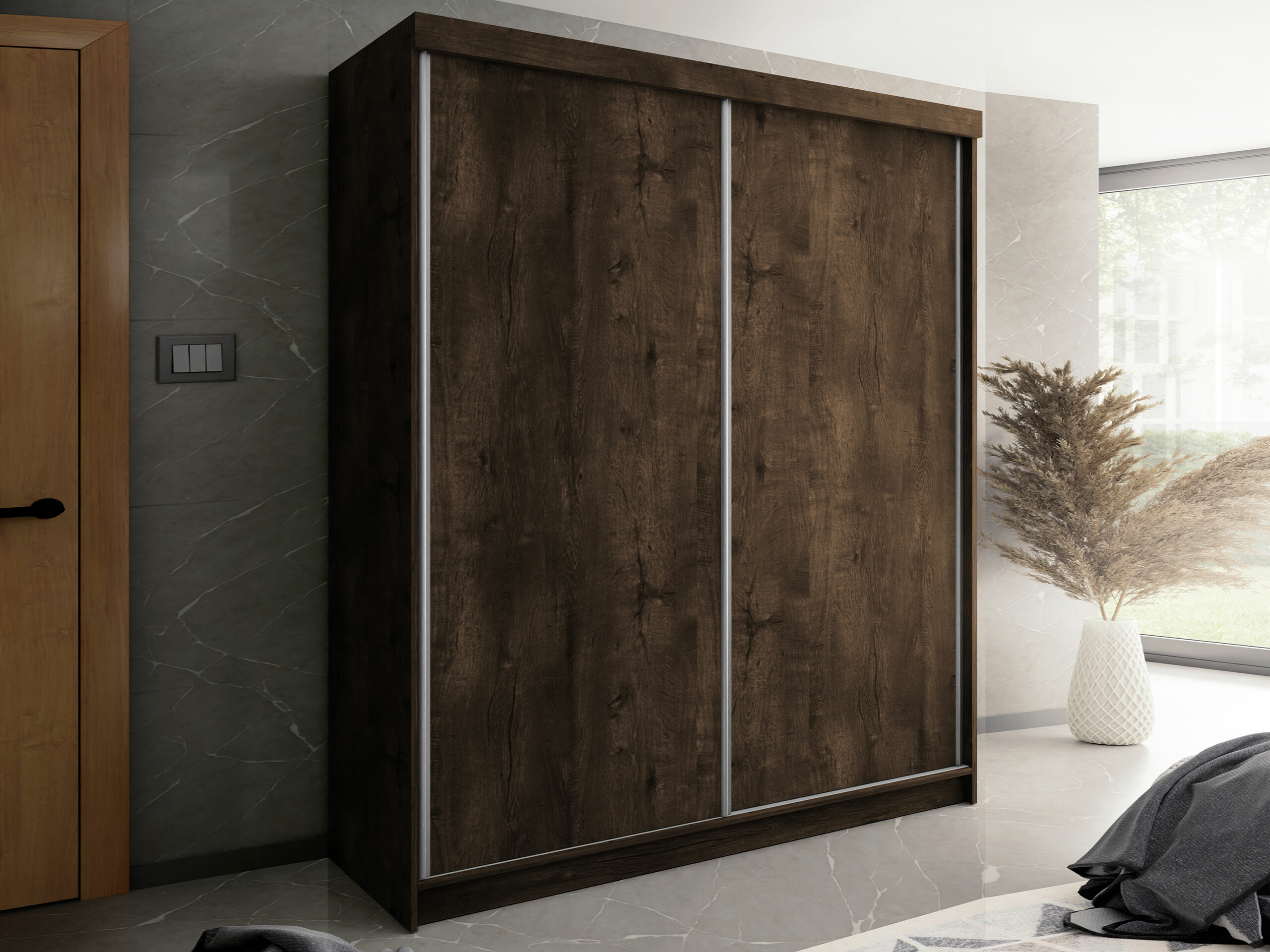 Wardrobe Dover 108 (Dark ash)