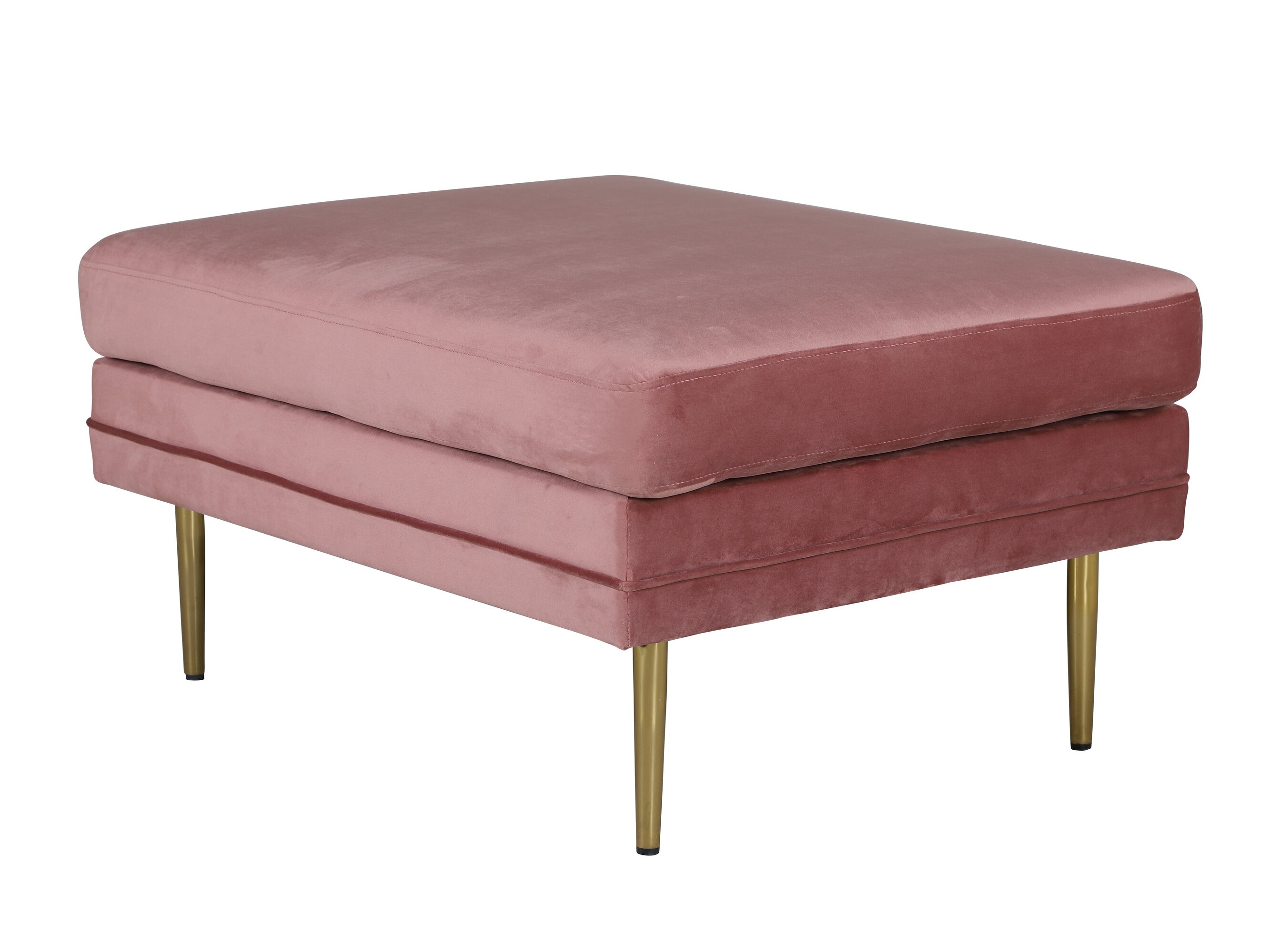 Upholstered bench Dallas 2653 (Pink + Golden)