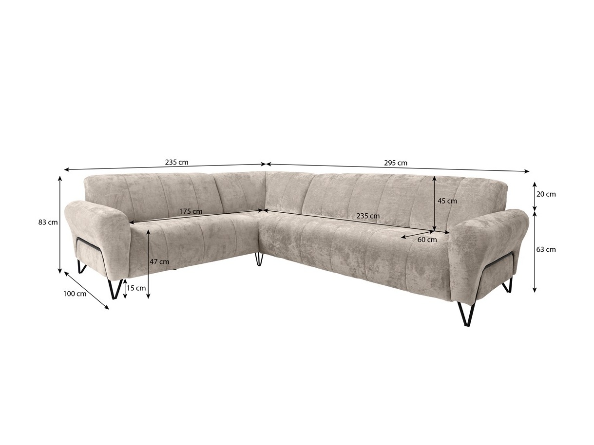 Corner sofa Avicava 100 (Vega 02)