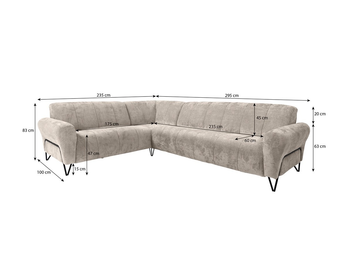 Corner sofa Avicava 100 (Vega 13)