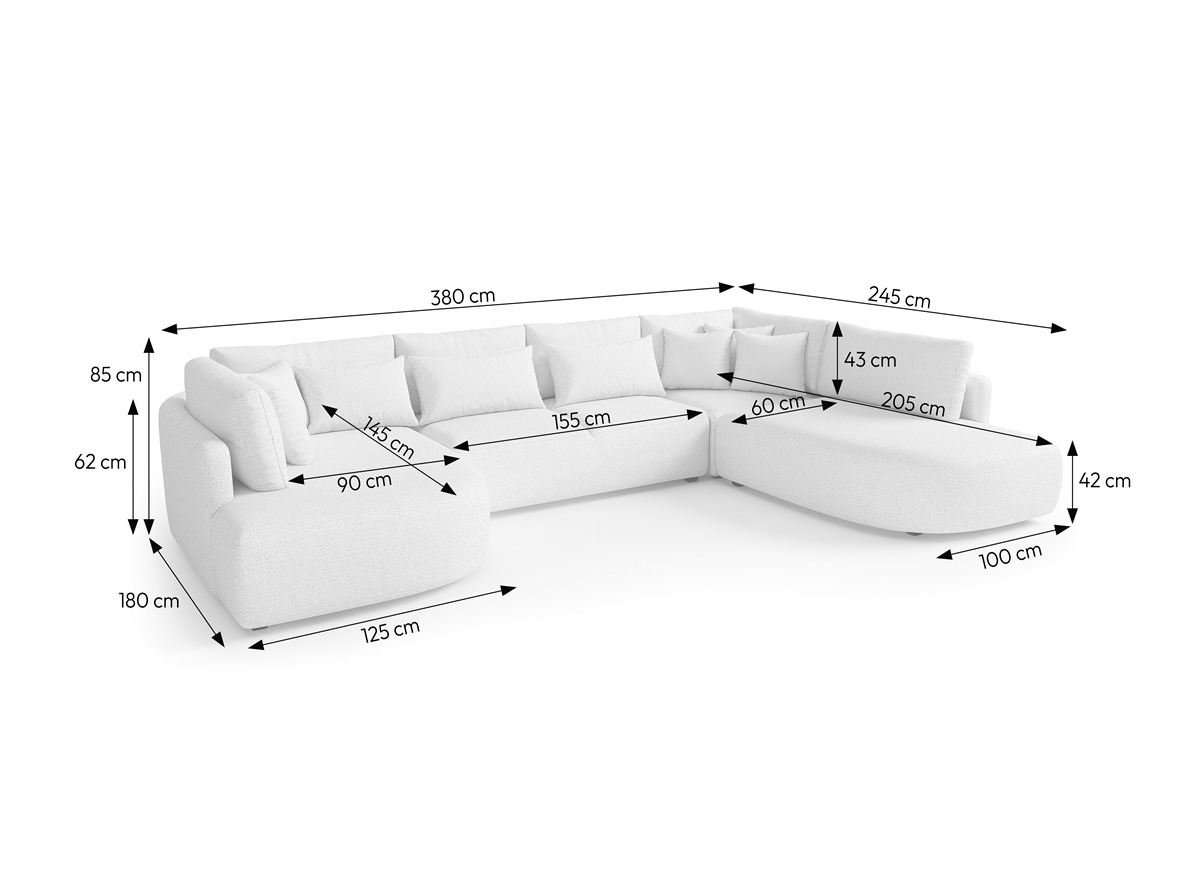 Corner sofa Margate 107 (Tresor 77)