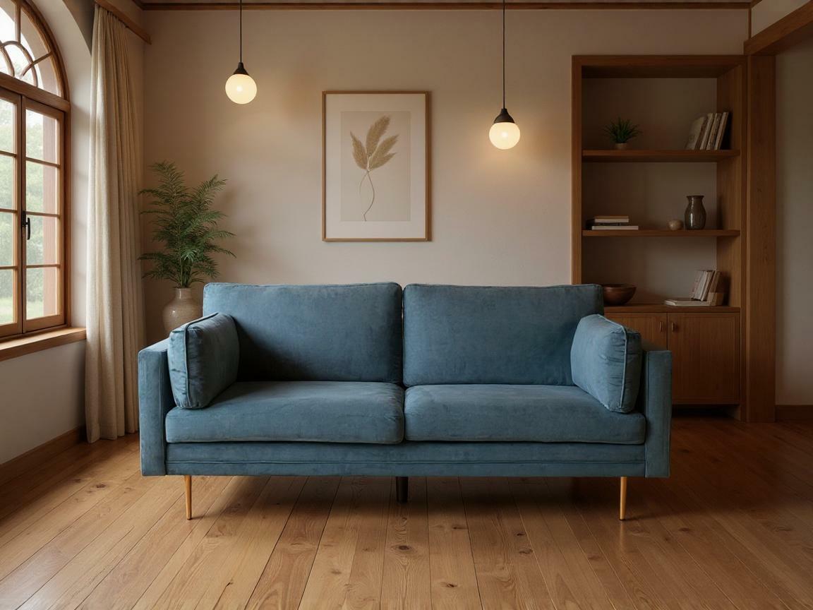 Sofa Dallas 101 (Dark blue + Golden)