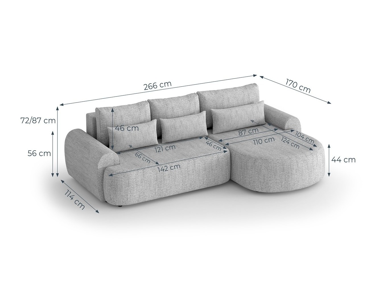 Corner sofa Margate 109 (Modesto 481)