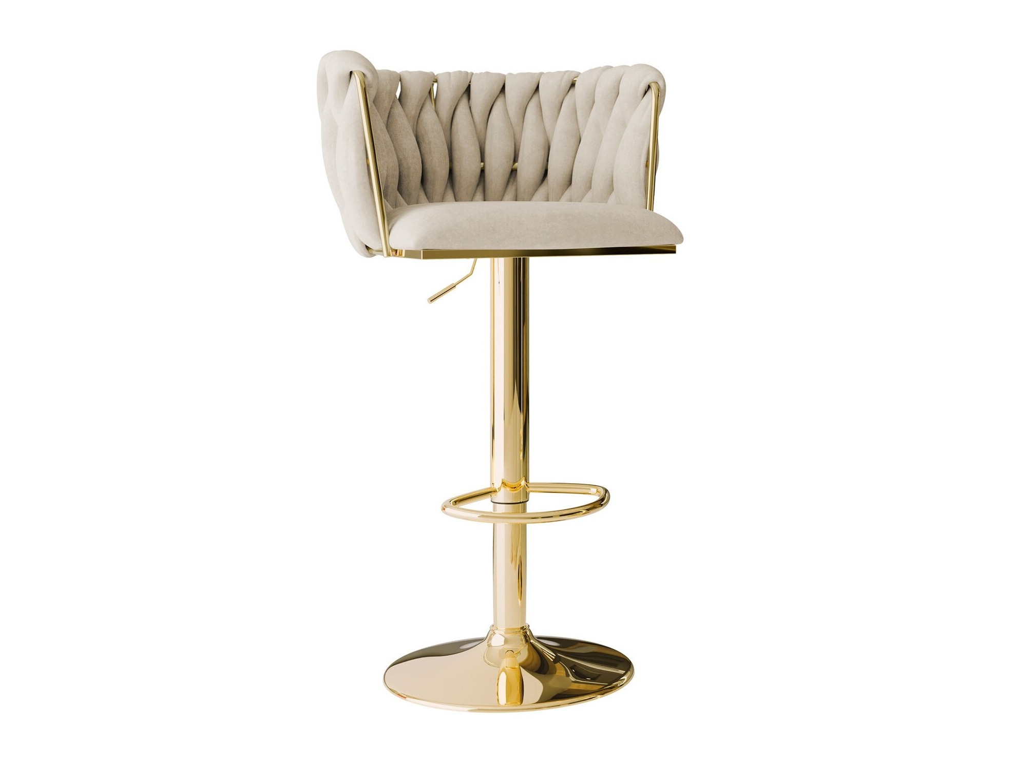 Bar stool Comfivo 435 (Golden + Beige)