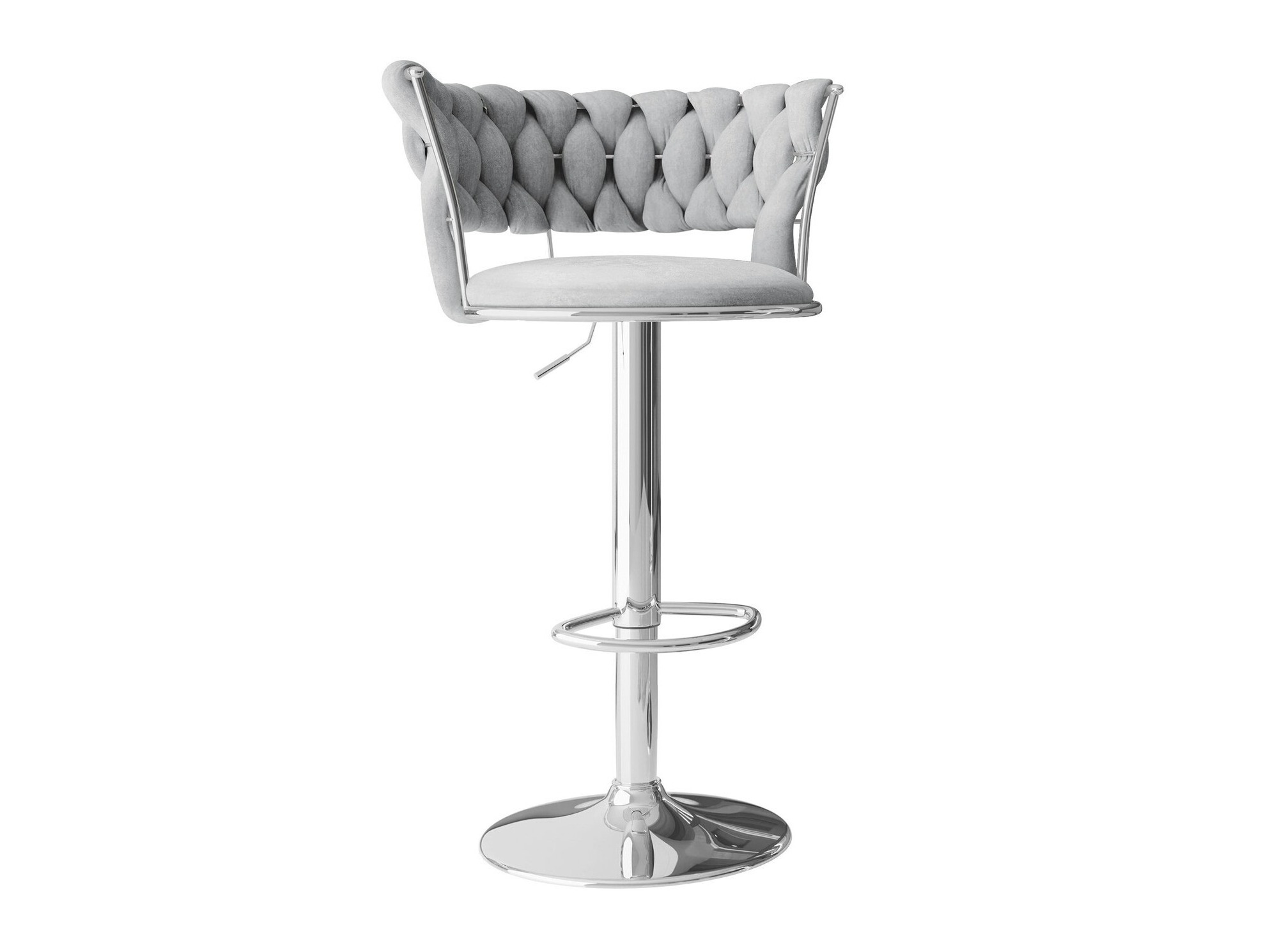 Bar stool Comfivo Hilaritas III (Silver + Grey)