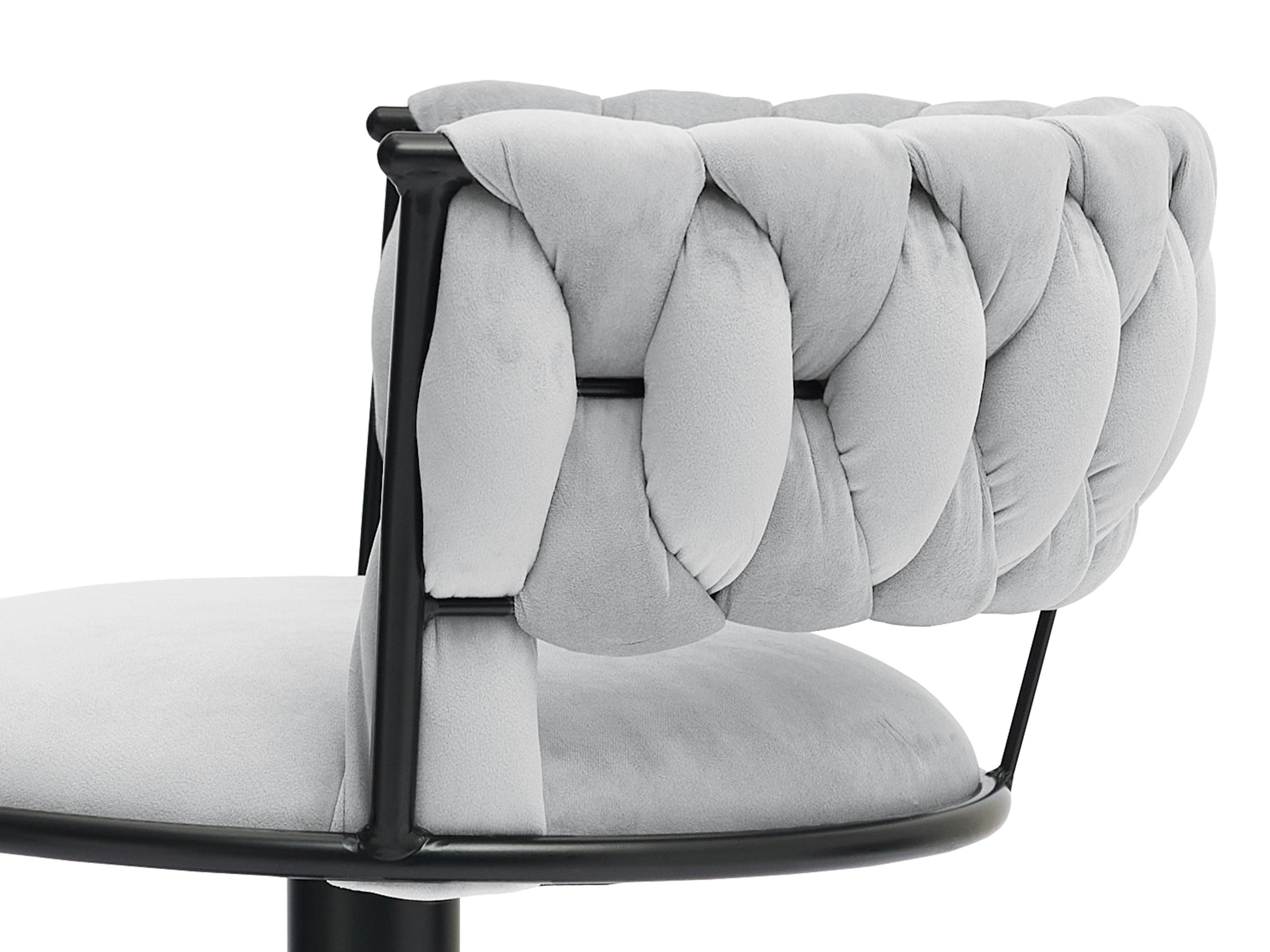 Bar stool Comfivo Hilaritas III (Silver + Grey)