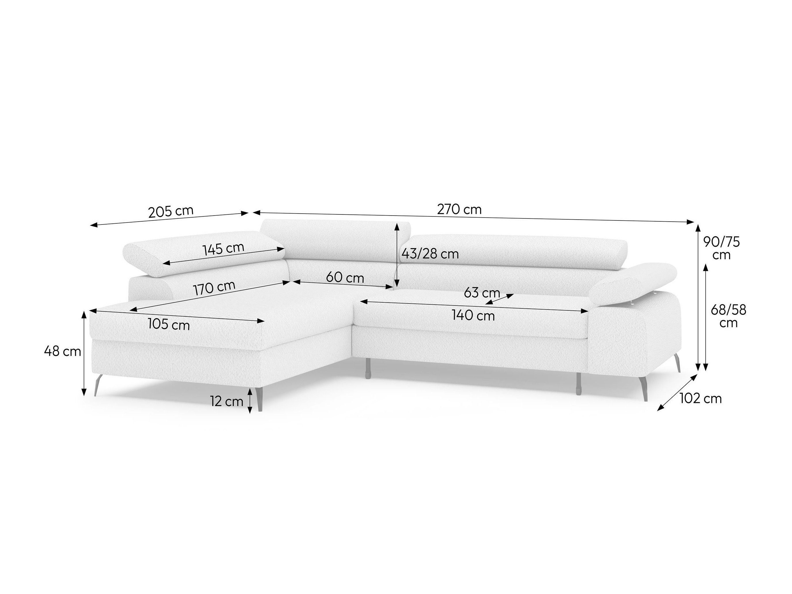 Corner sofa Margate 113 (Egon 11)