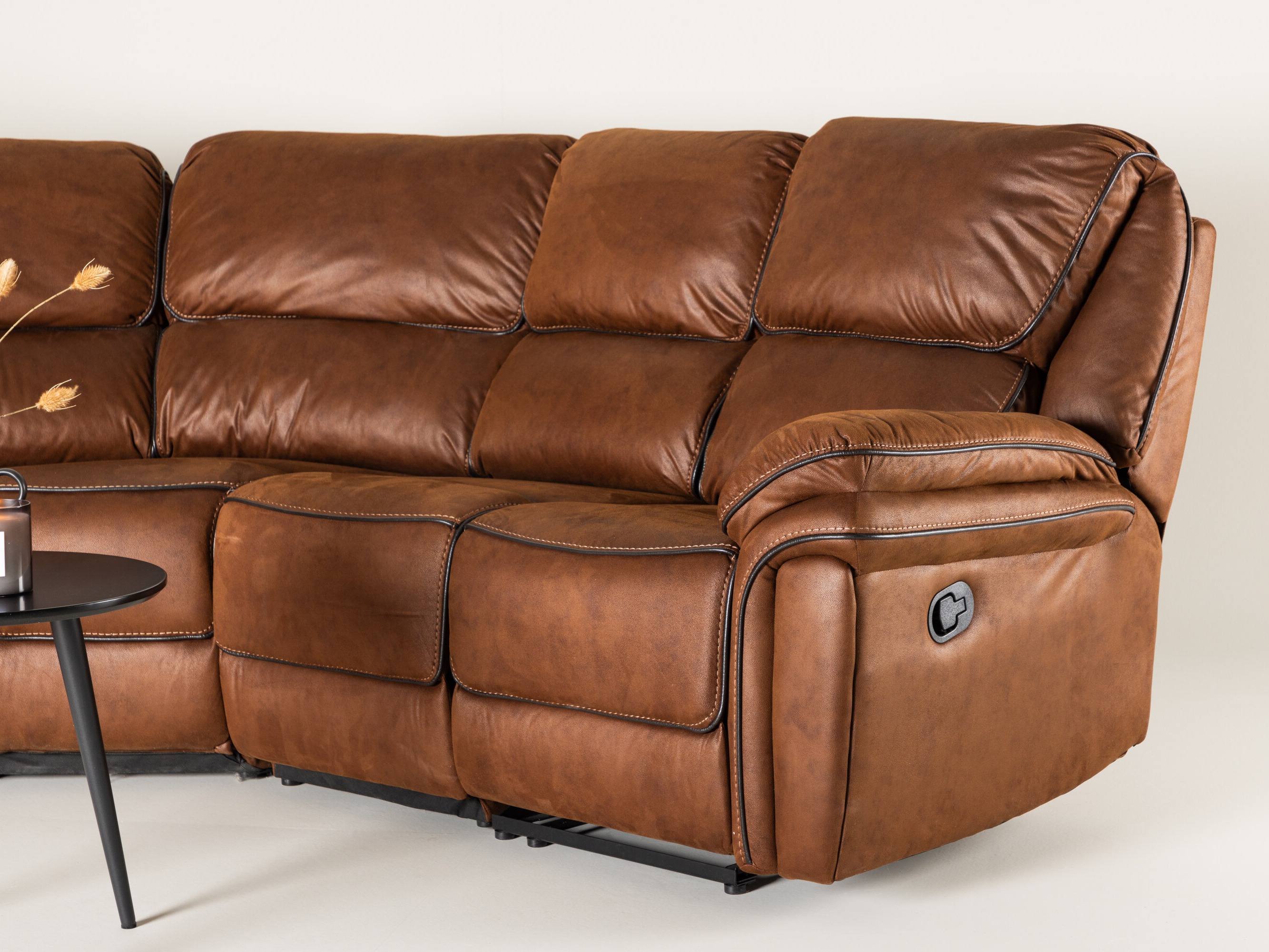 Corner sofa recliner Dallas 4723 (Brown)
