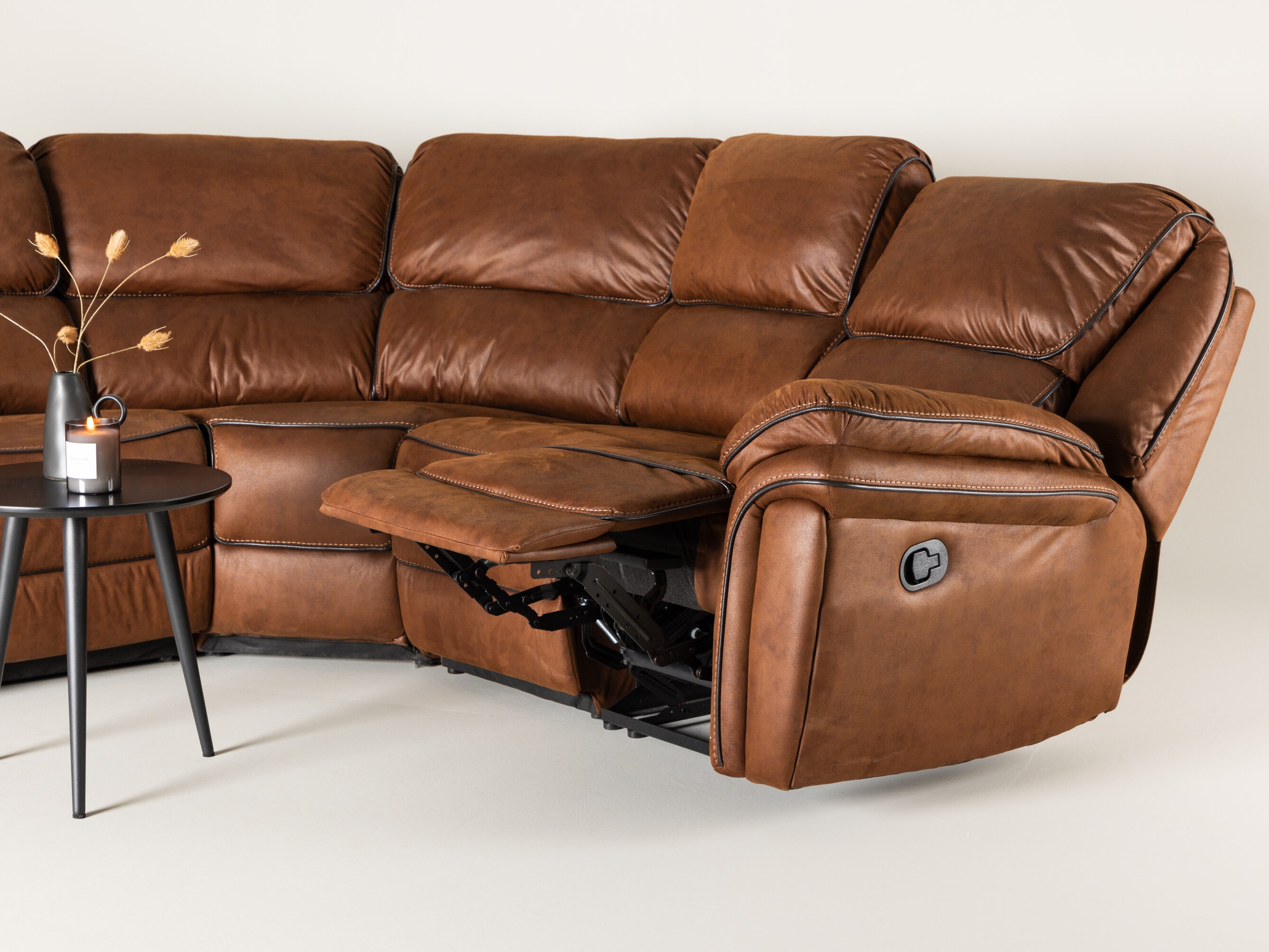 Corner sofa recliner Dallas 4723 (Brown)