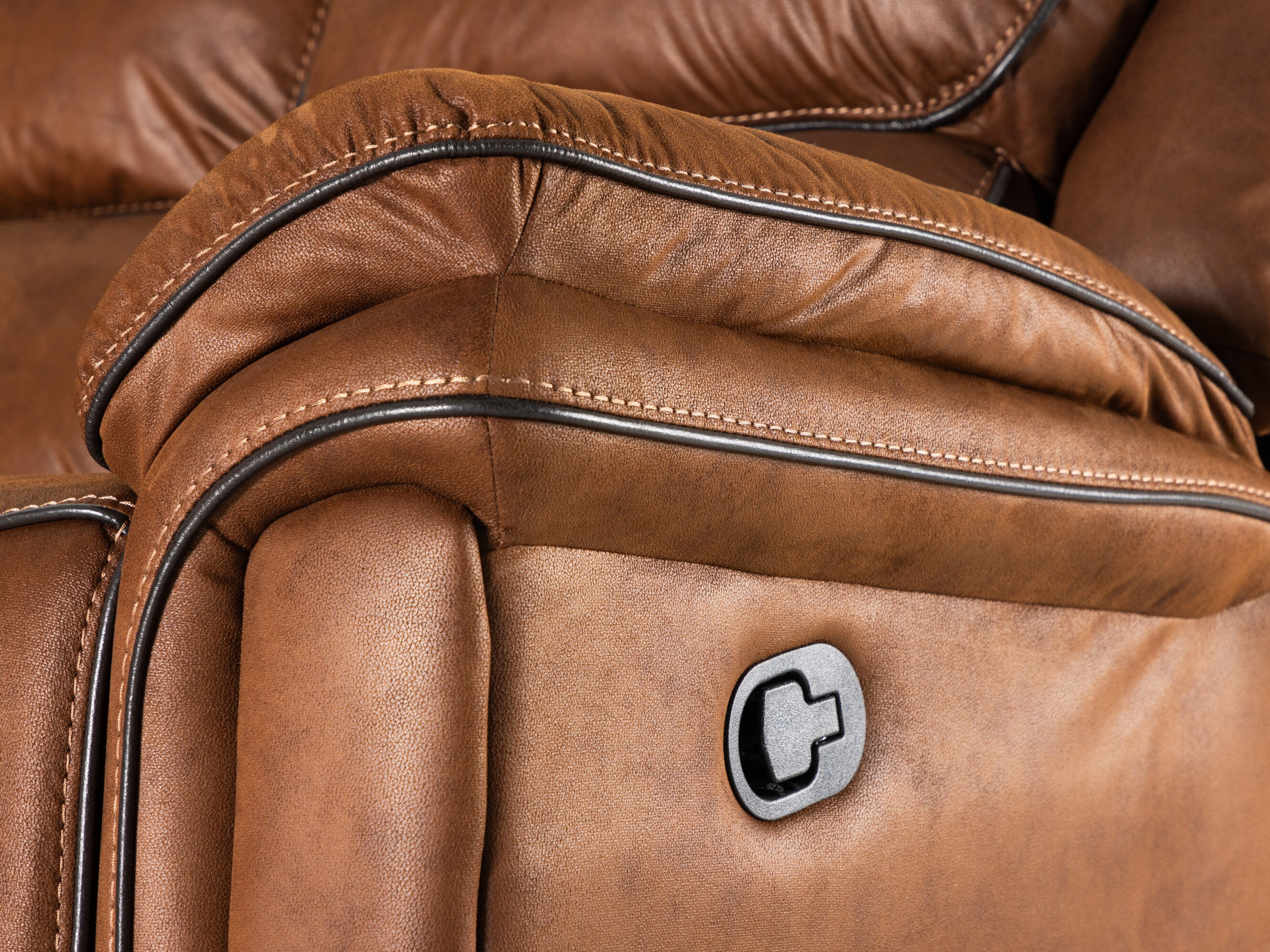 Corner sofa recliner Dallas 4723 (Brown)