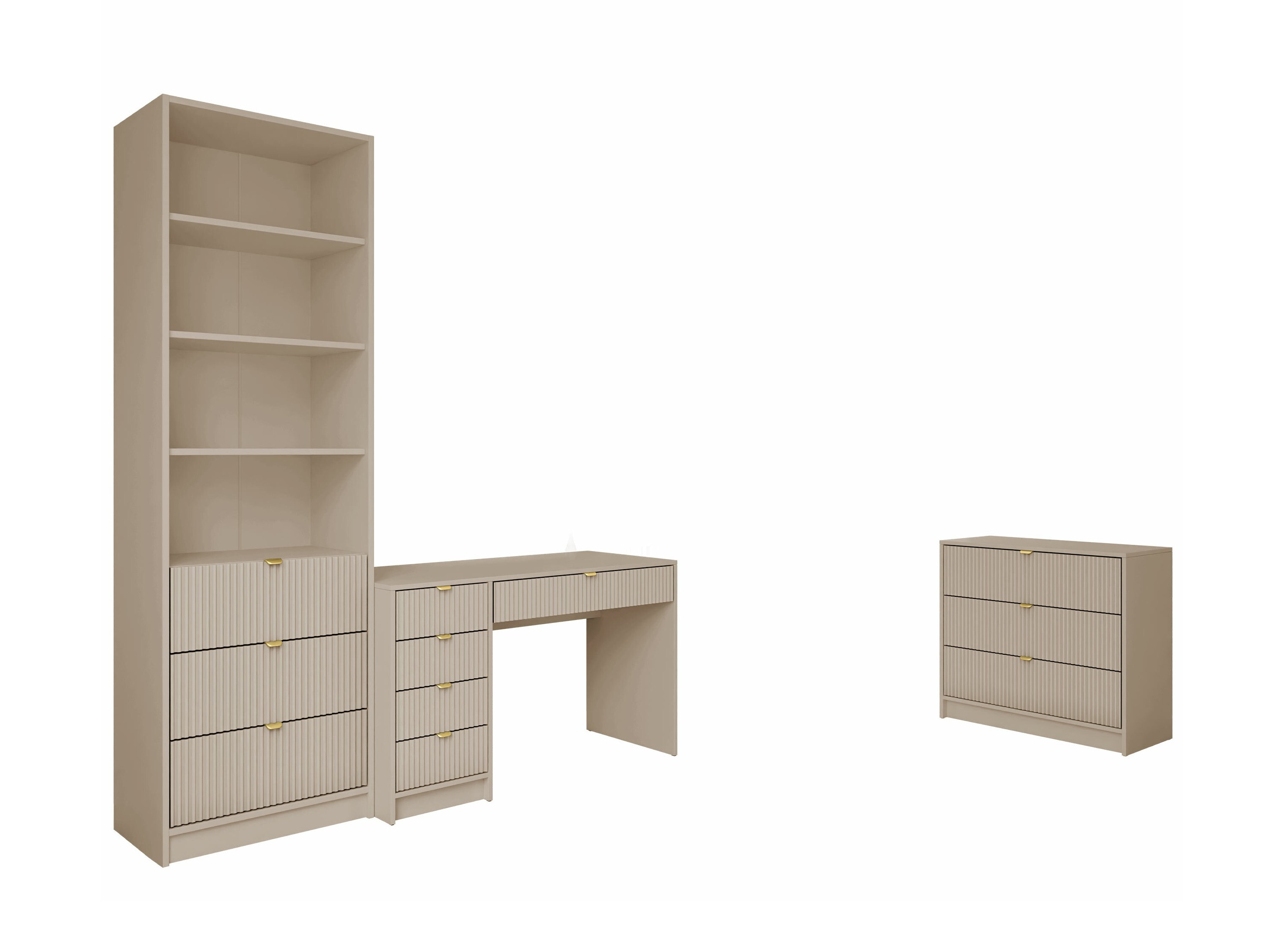 Home office set Comfivo Larmire 120 (Beige)
