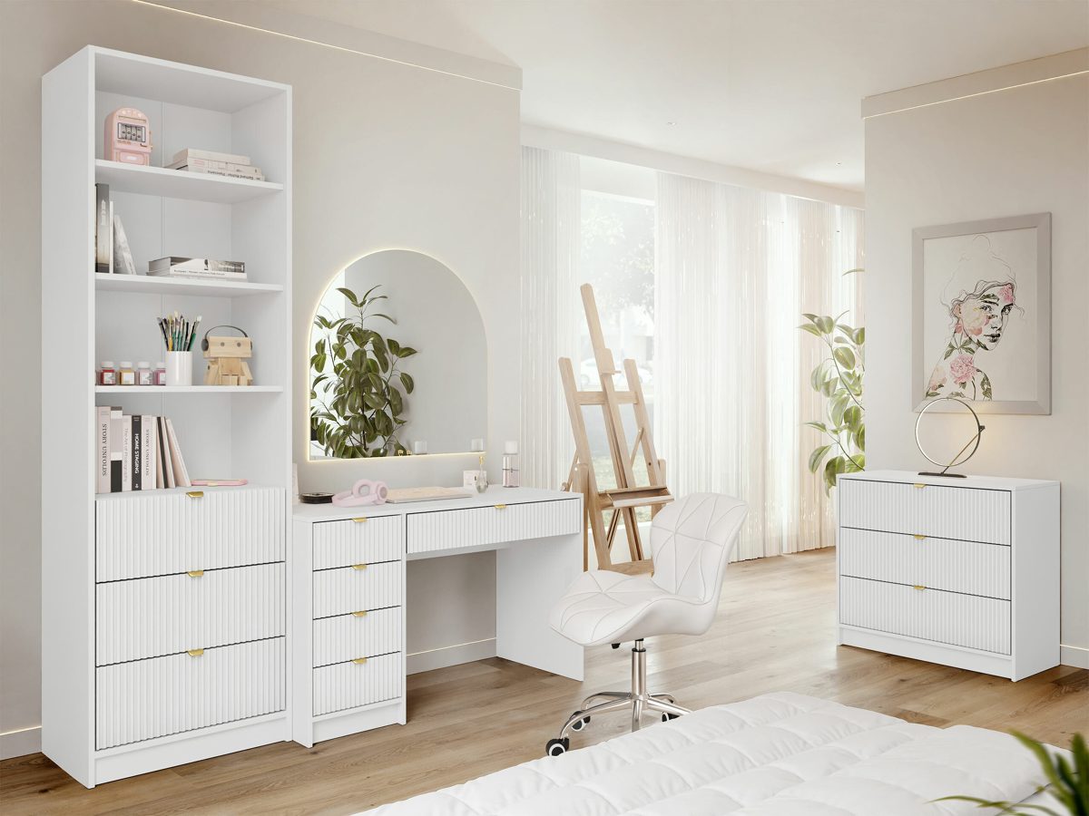 Home office set Comfivo Larmire 120 (White)