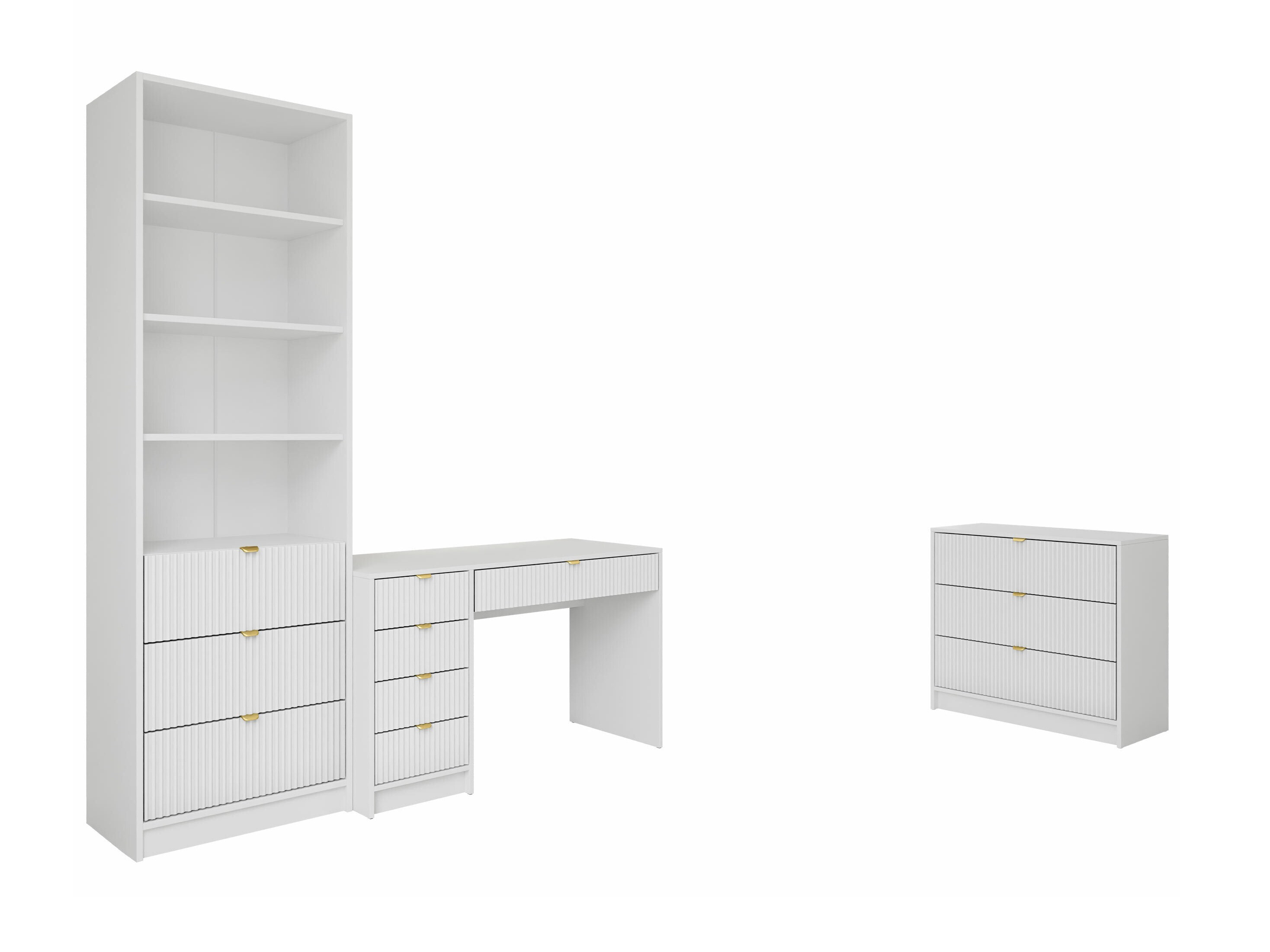 Home office set Comfivo Larmire 120 (White)