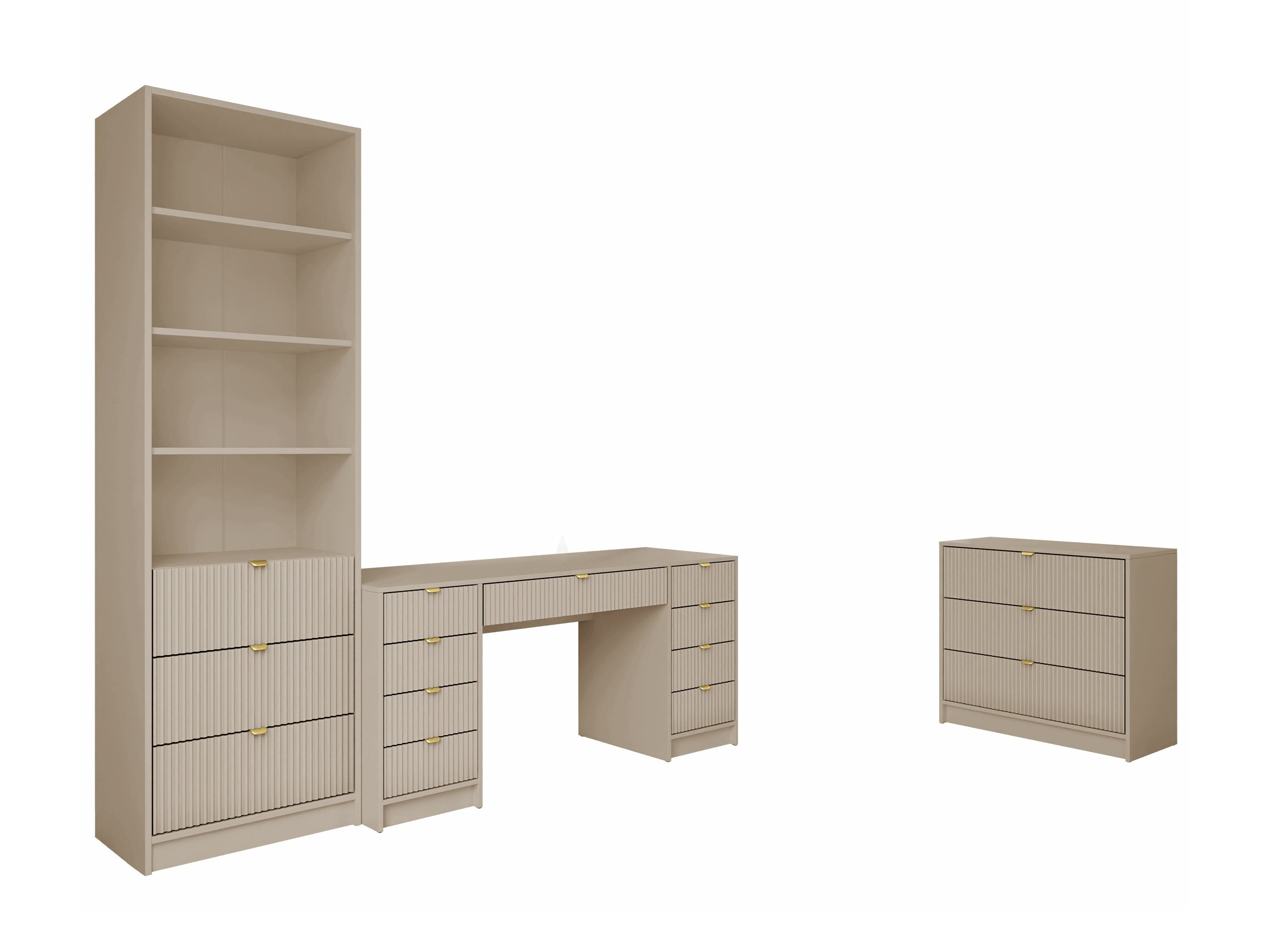 Home office set Comfivo Larmire 121 (Beige)