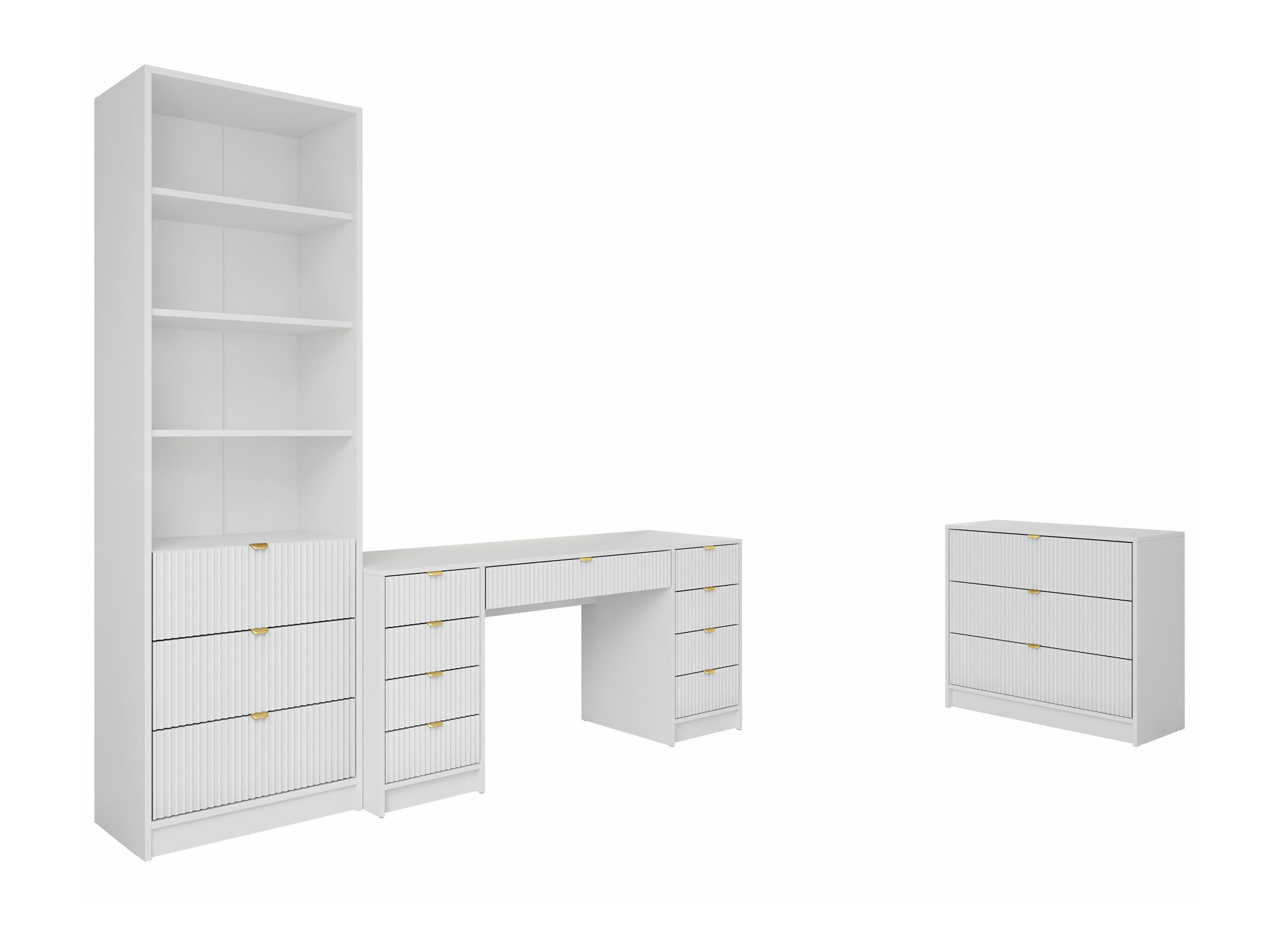 Home office set Comfivo Larmire 121 (White)