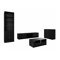 Living room set Comfivo Larmire 118 (Black)