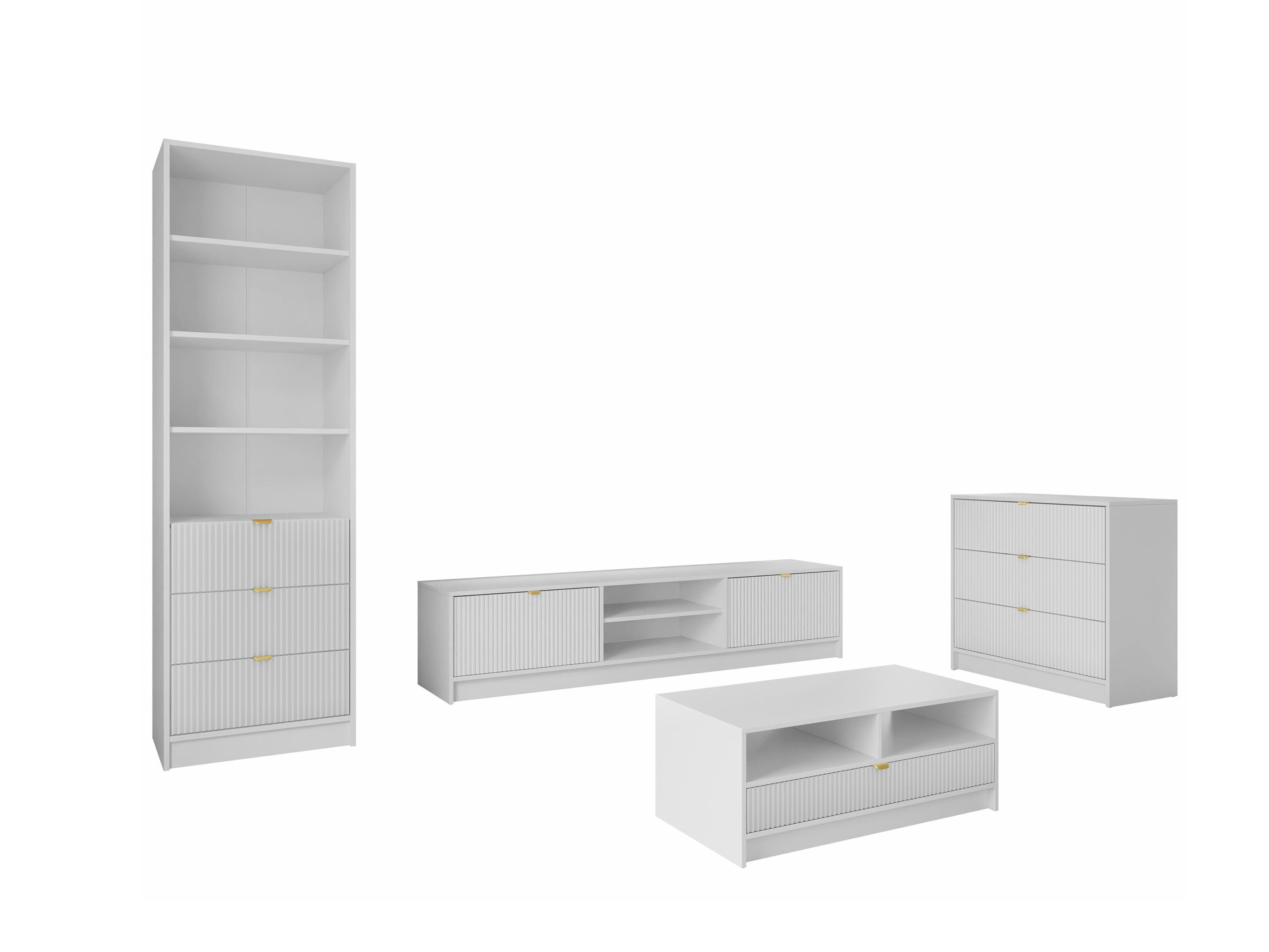 Living room set Comfivo Larmire 118 (White)