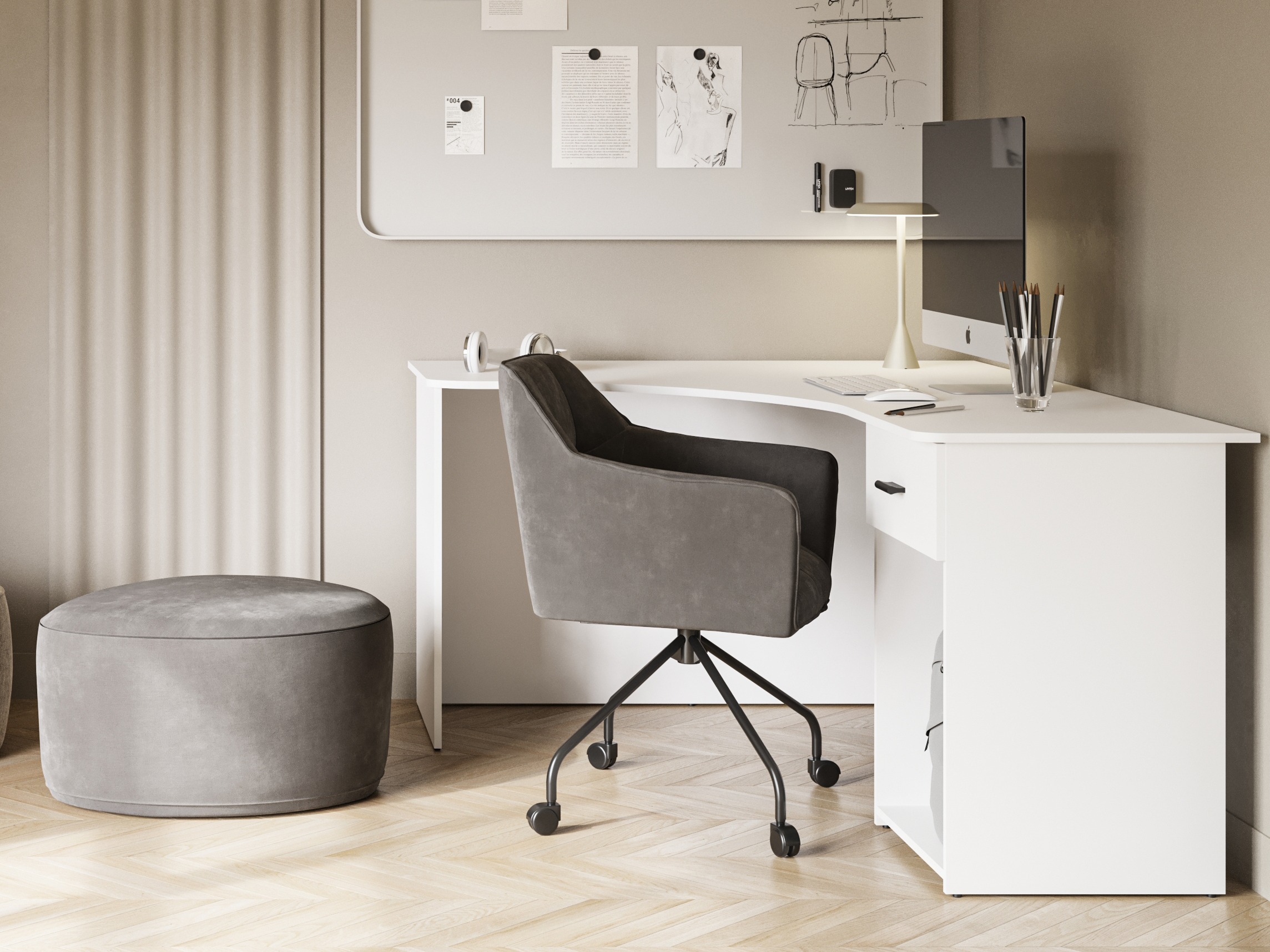 Corner desk Austin 303 (White)