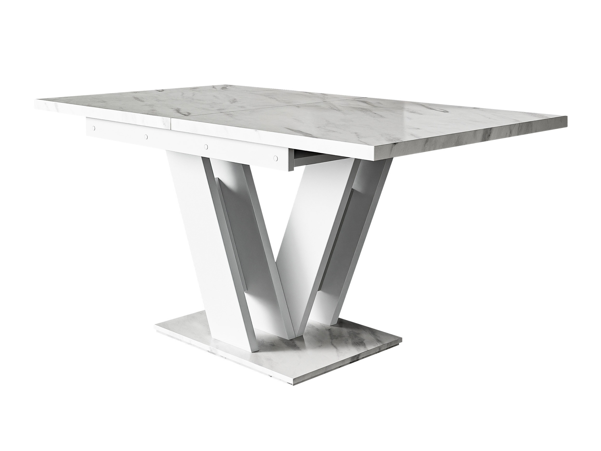 Table Goodyear 104 (White marble + White)