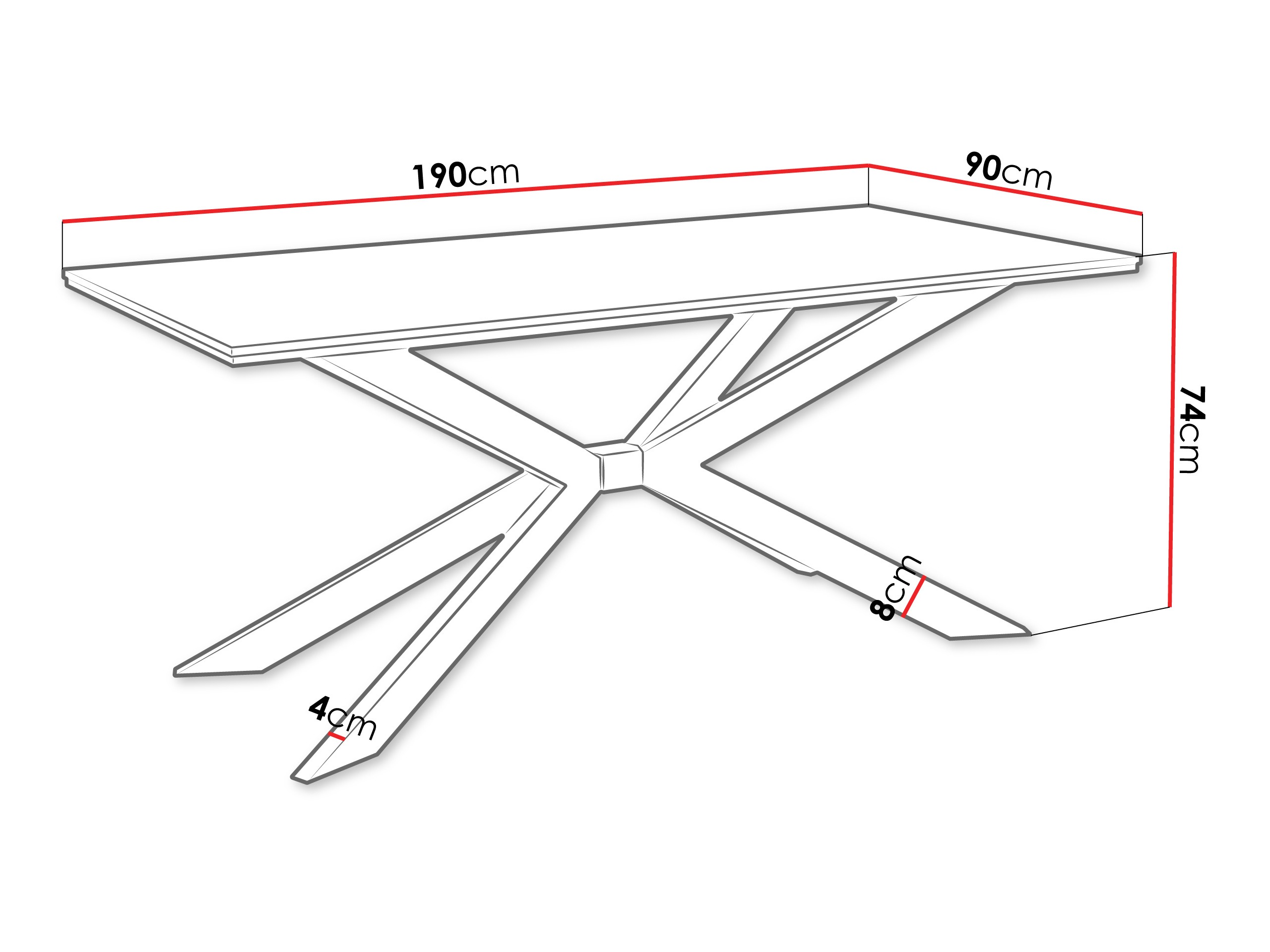 Table Goodyear 135 (White marble)