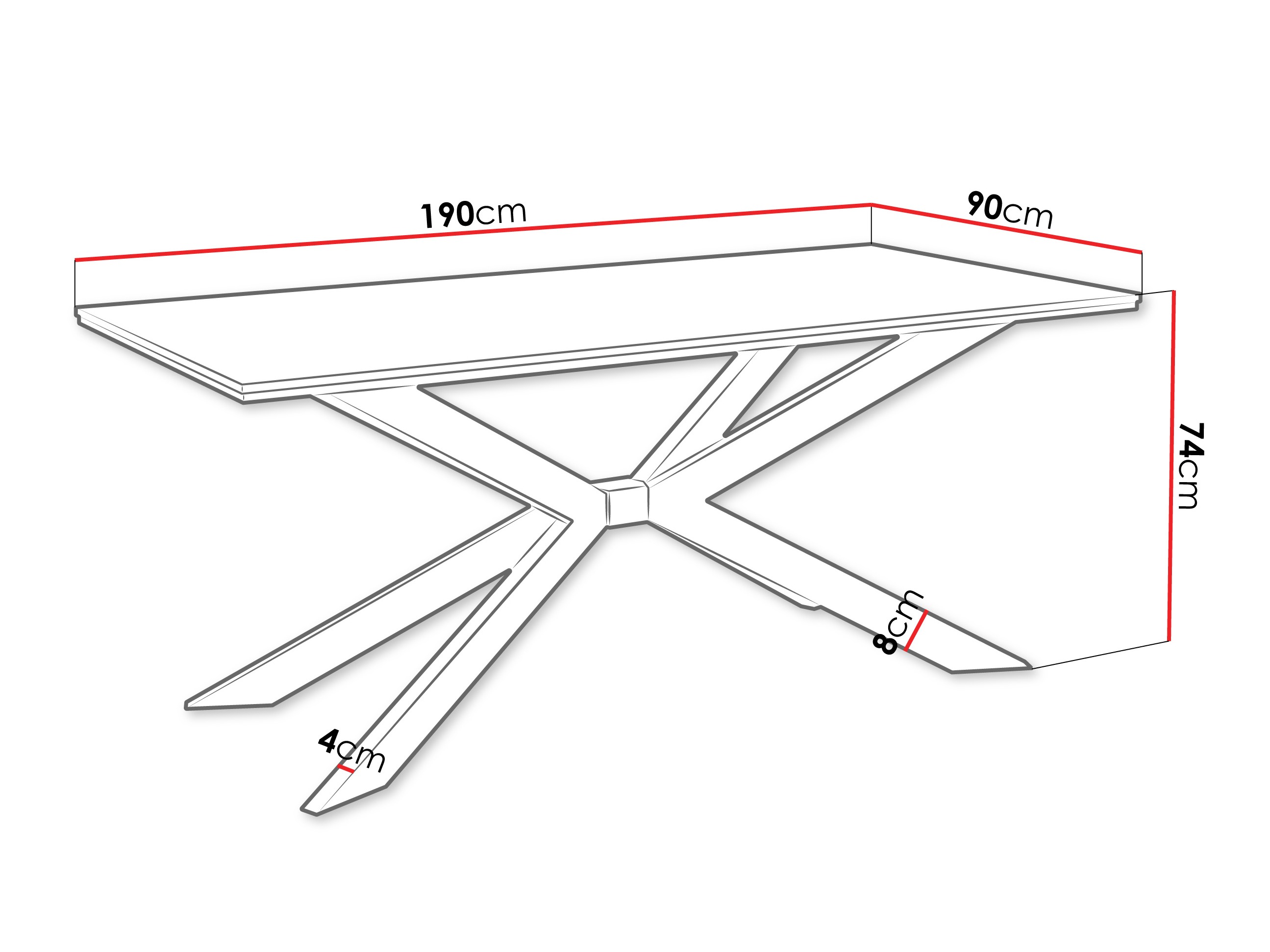 Table Goodyear 135 (Wotan Oak)