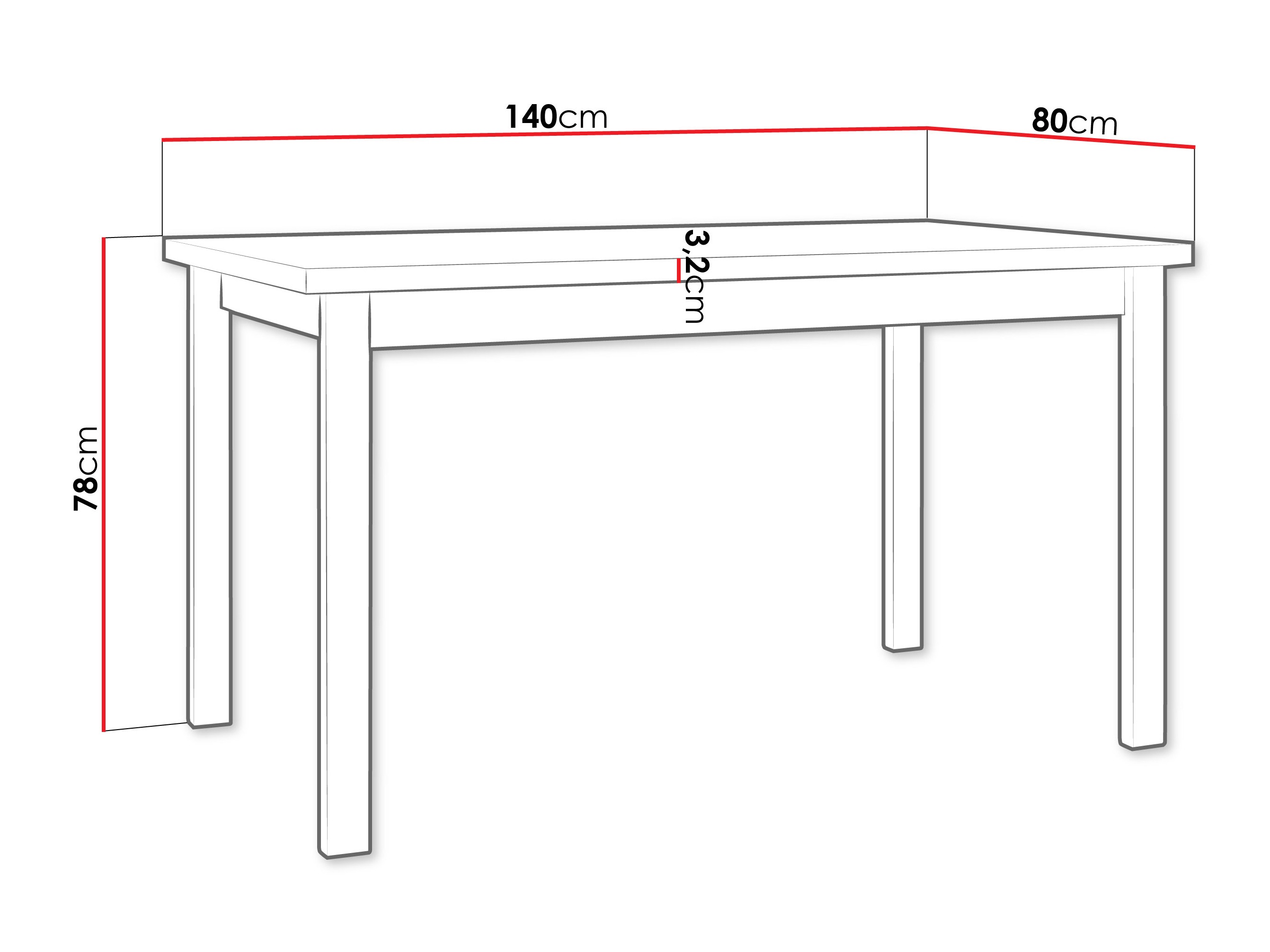 Table Victorville 377 (Artisan oak + Black)