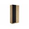 Wardrobe Lunole 113 (Artisan oak + Black)