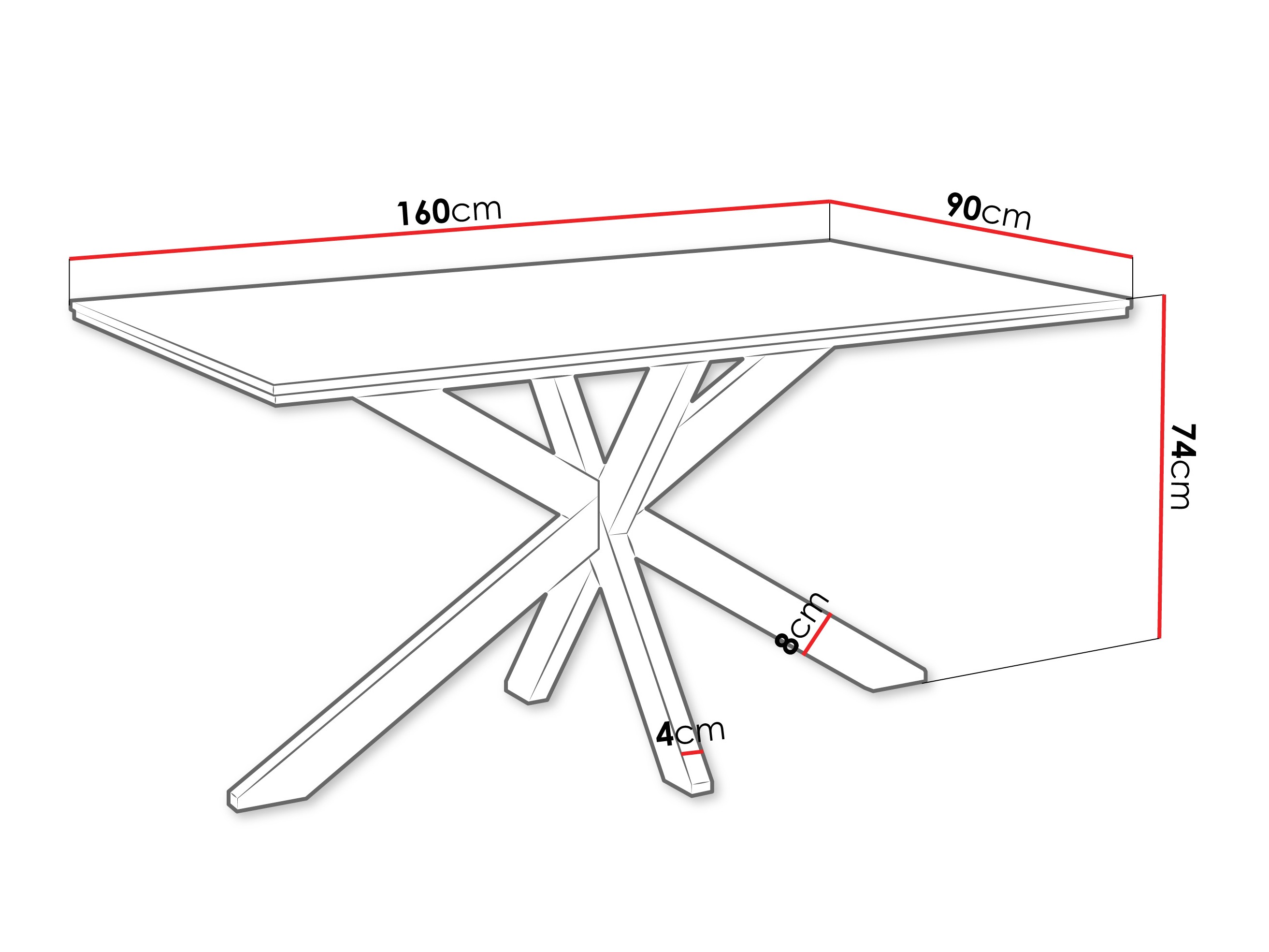 Table Goodyear 136 (White marble)