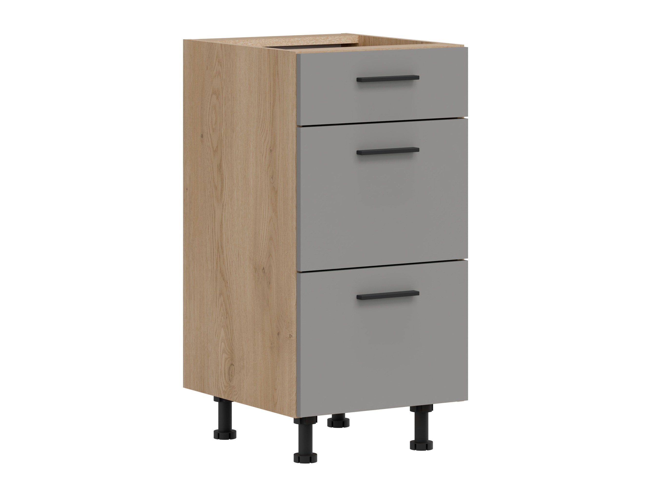 Modular cabinet with drawers Ati Grey 103