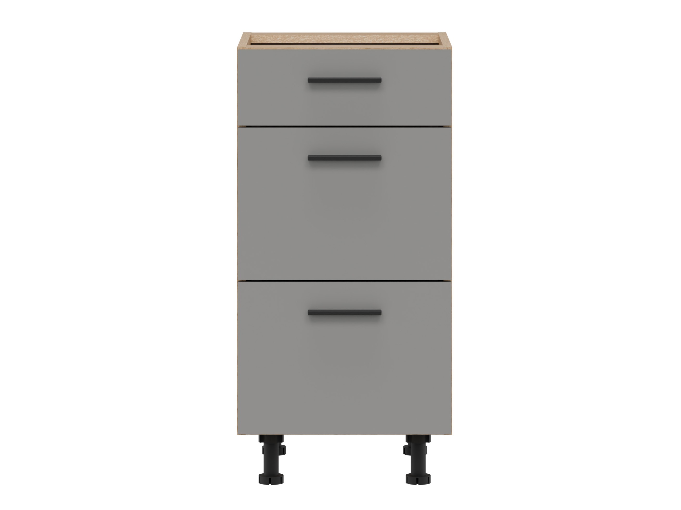 Modular cabinet with drawers Ati Grey 103
