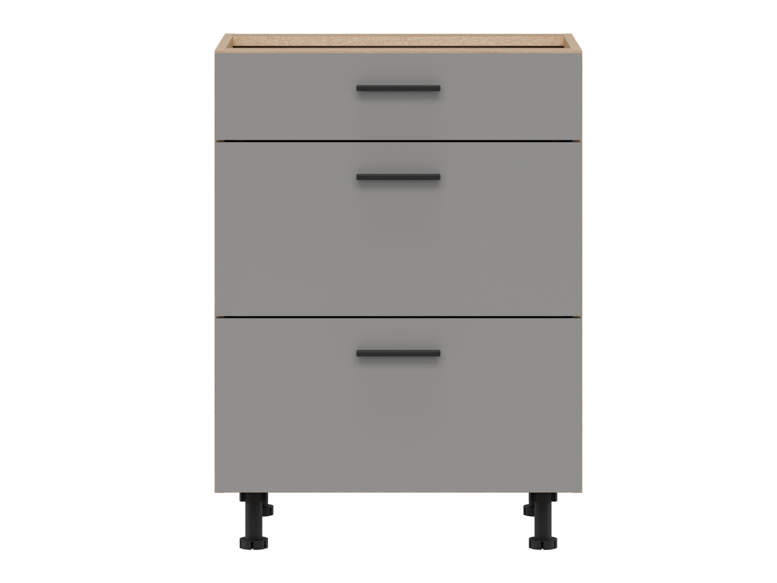 Modular cabinet with drawers Ati Grey 107