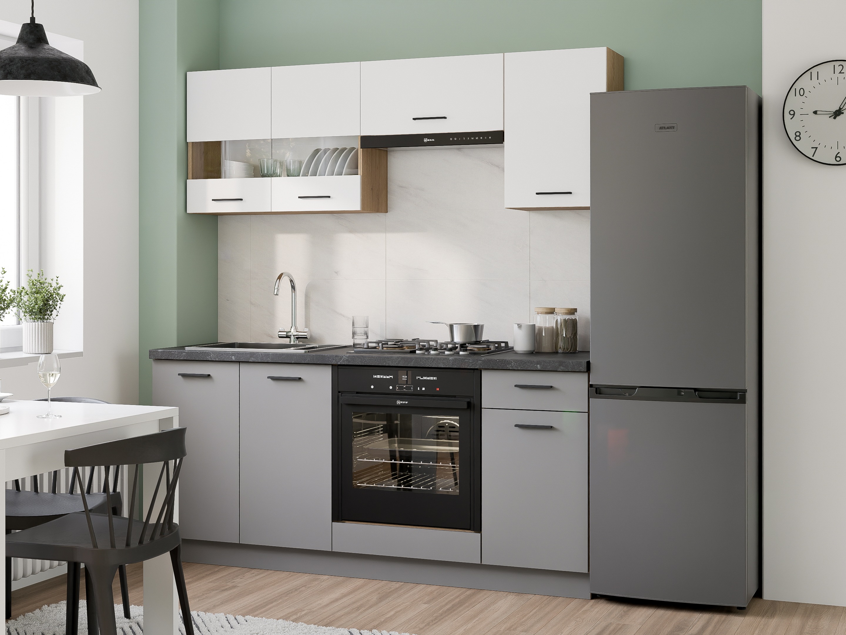 Modular cabinet for built-in appliances Ati Grey 108