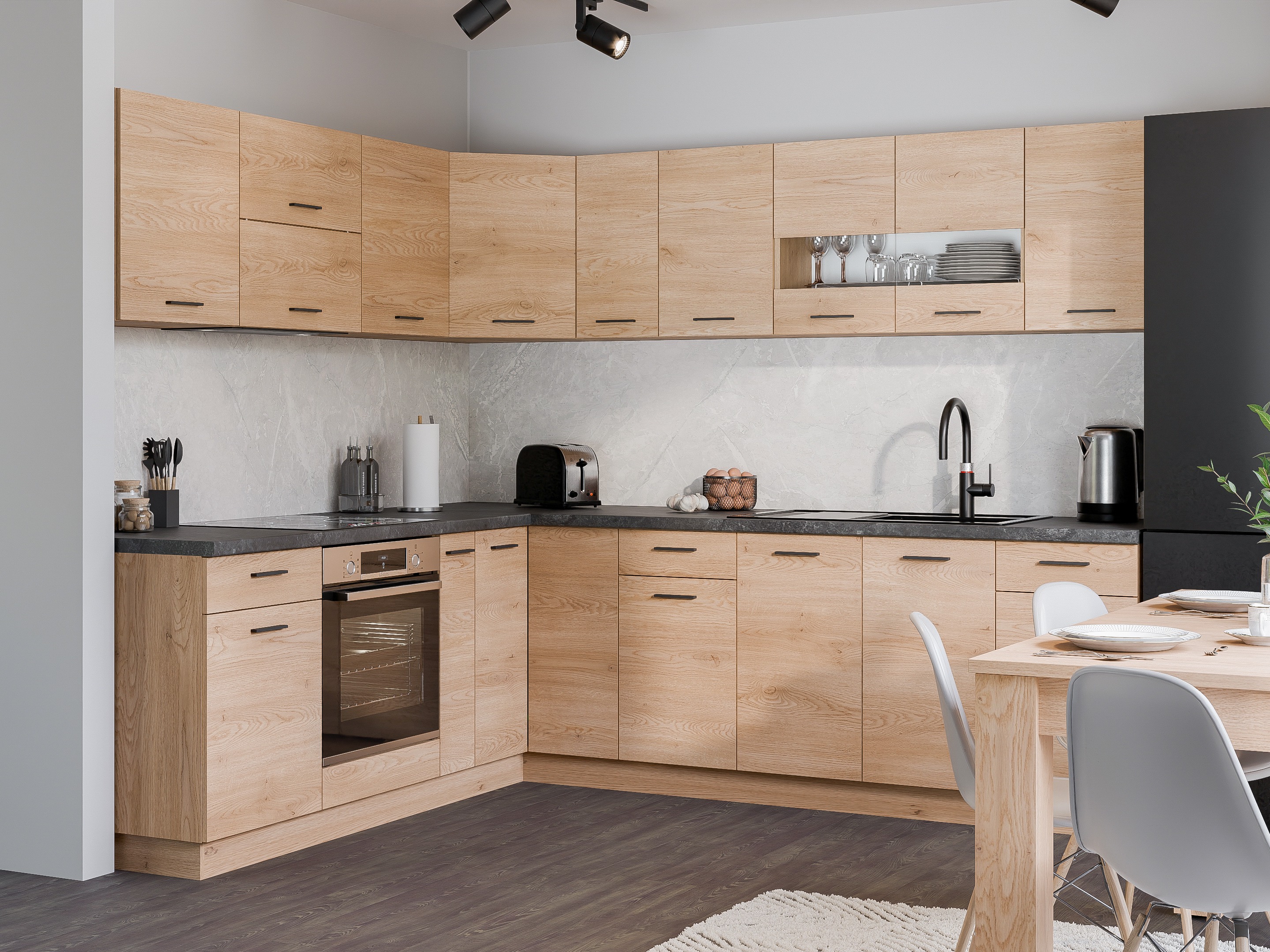 Modular cabinet with drawer and doors Ati Torro 116