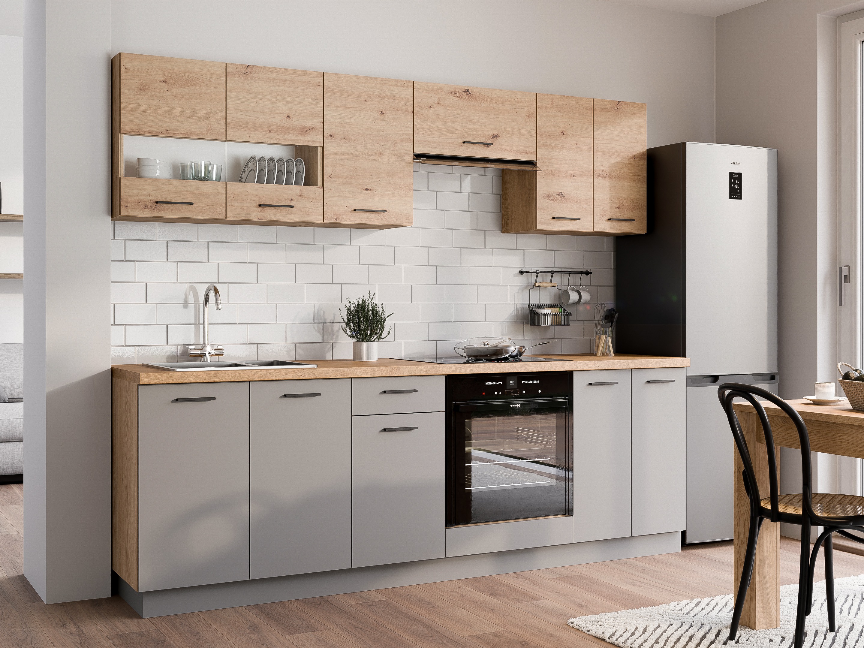 Modular kitchen set Ati Grey Artisan 100