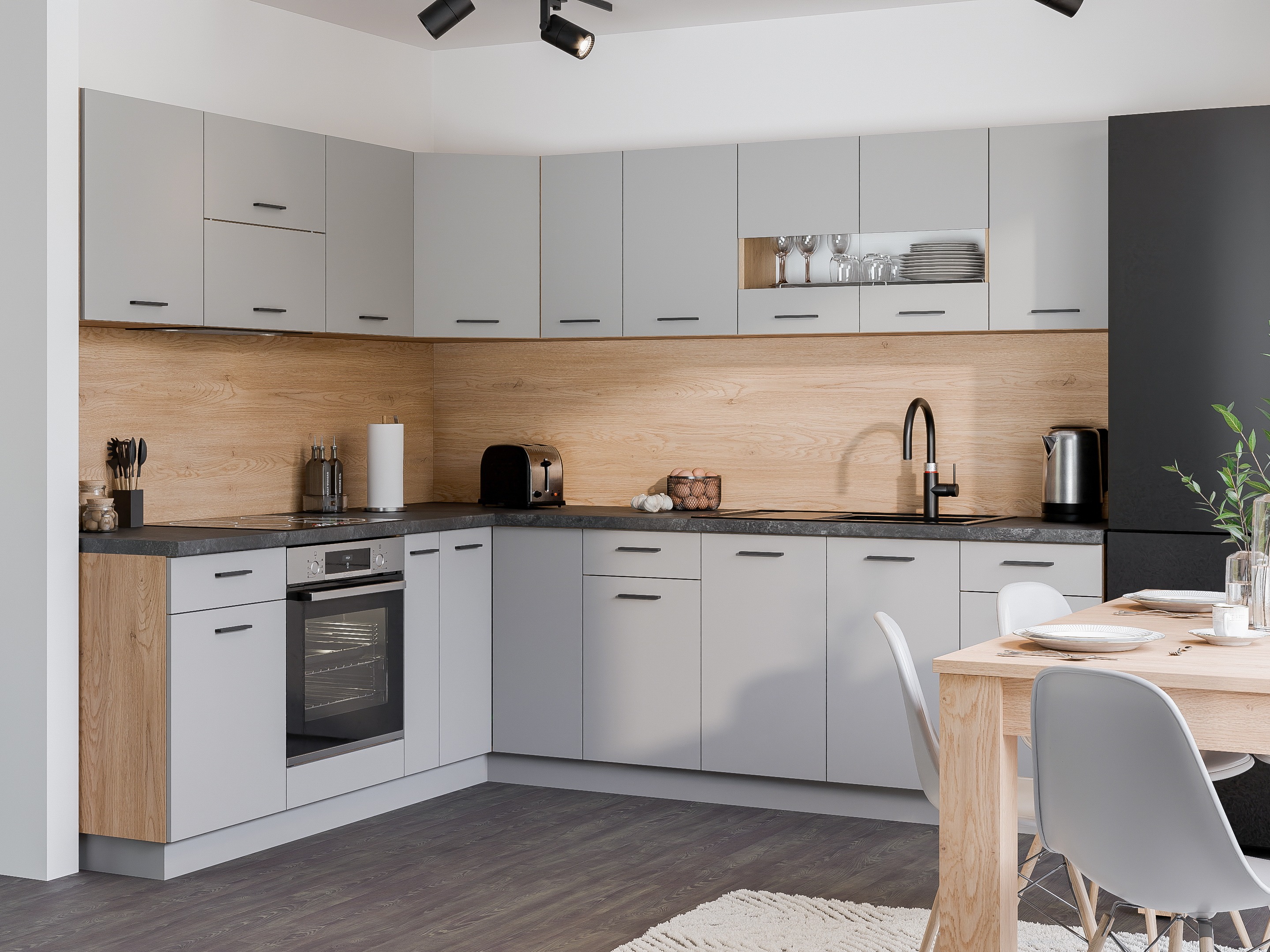 Modular wall cabinet Ati Grey 115