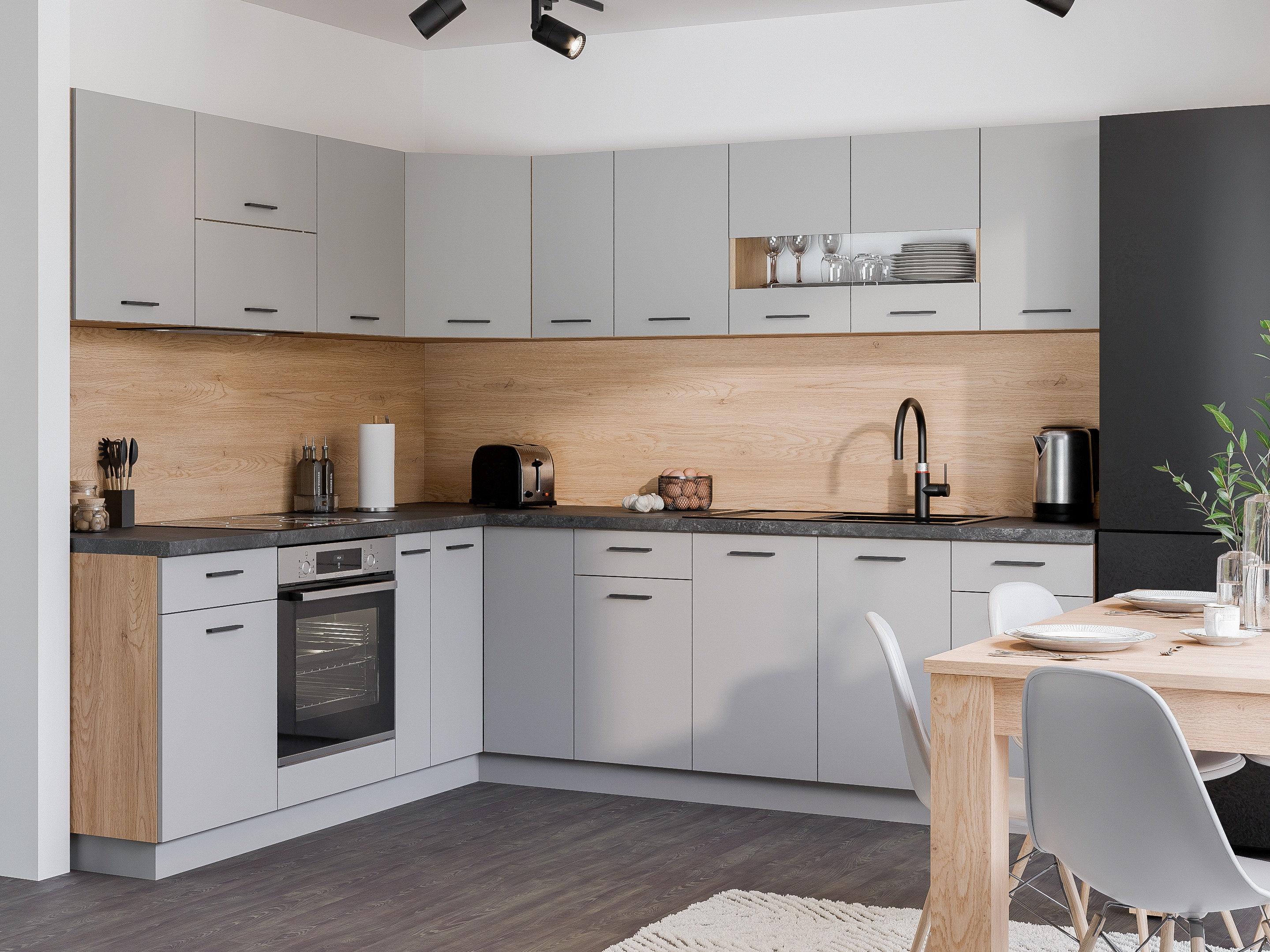 Modular wall cabinet Ati Grey 116