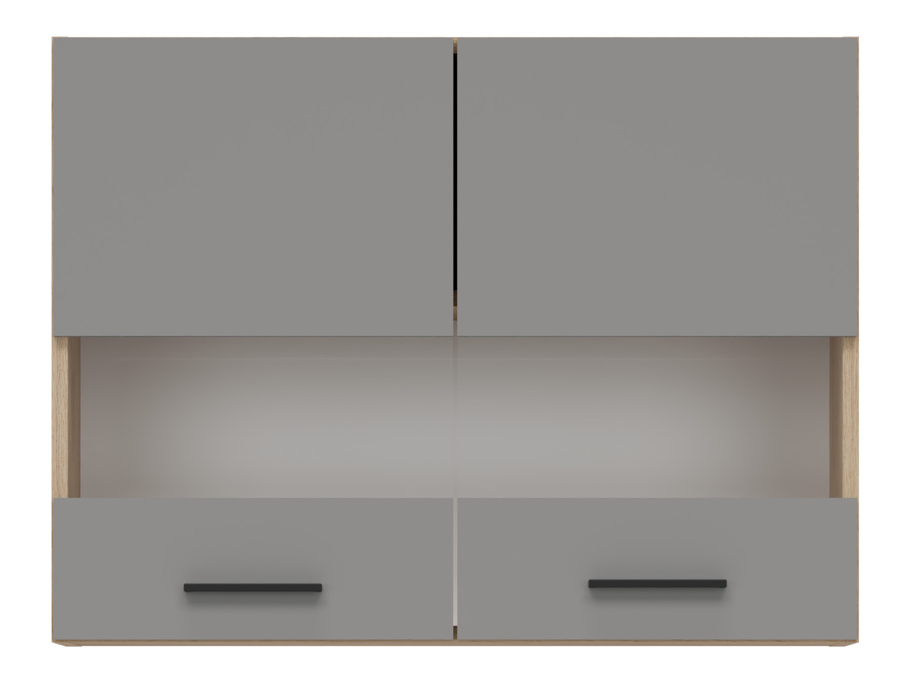 Modular wall cabinet Ati Grey 122