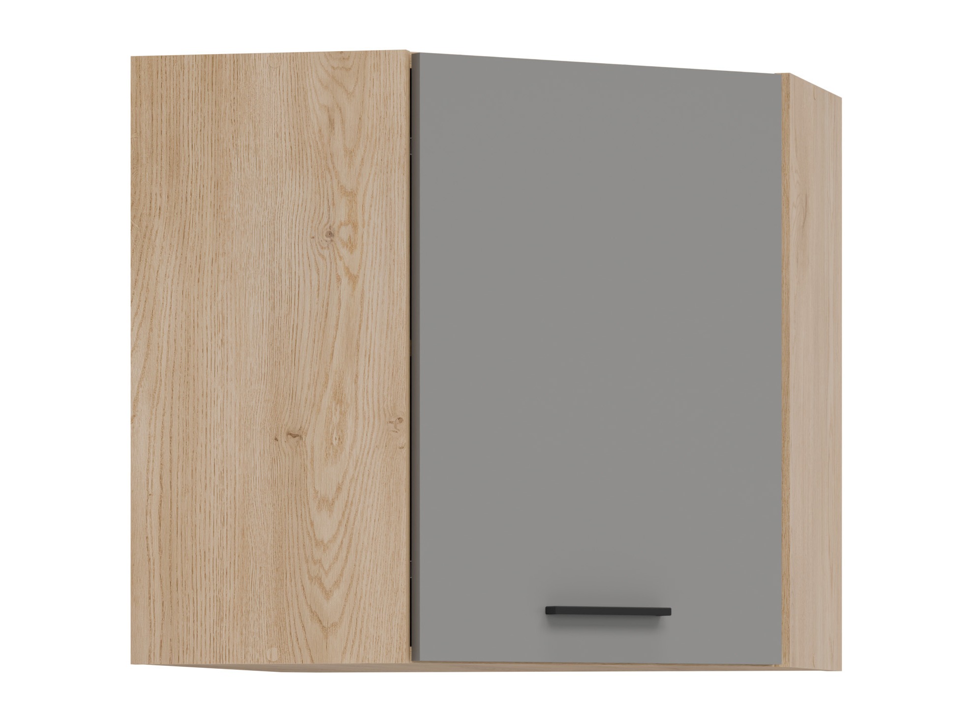 Modular wall-mounted corner cabinet Ati Grey 125