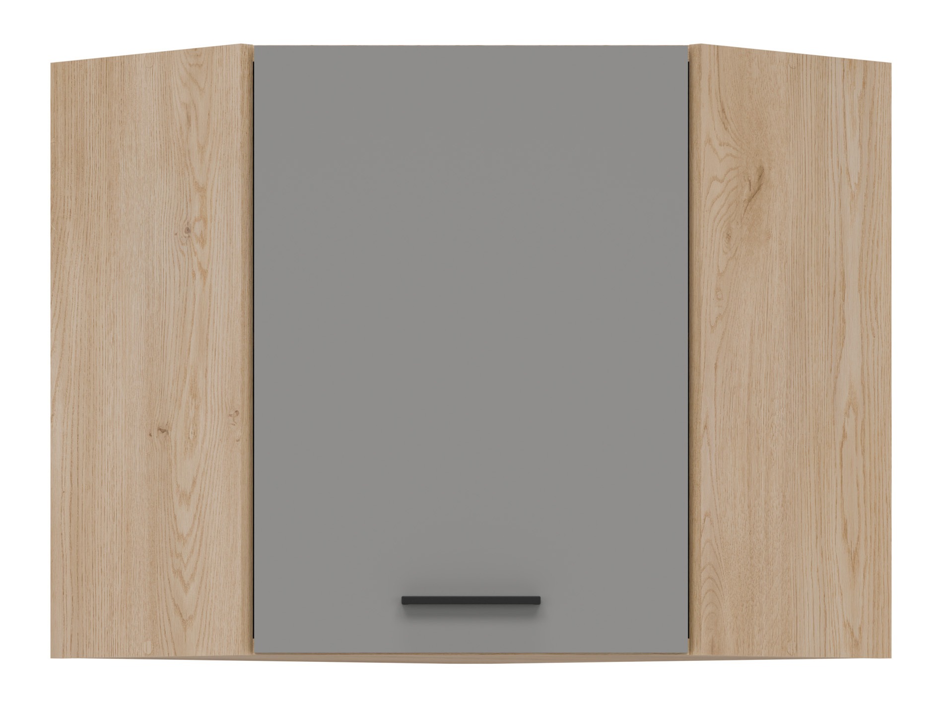 Modular wall-mounted corner cabinet Ati Grey 125