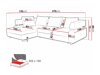 Corner sofa Lincoln 110 (Soft 33 + Soro 21)